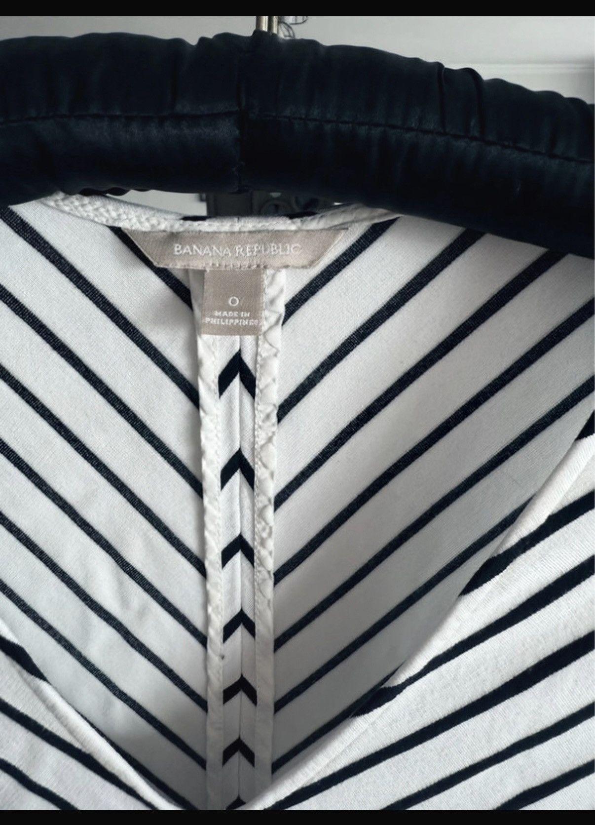 Banana Republic Banana Republic Black and White Striped Flared Dress S / 36 Size S / US 4 / IT 40 - 3 Thumbnail