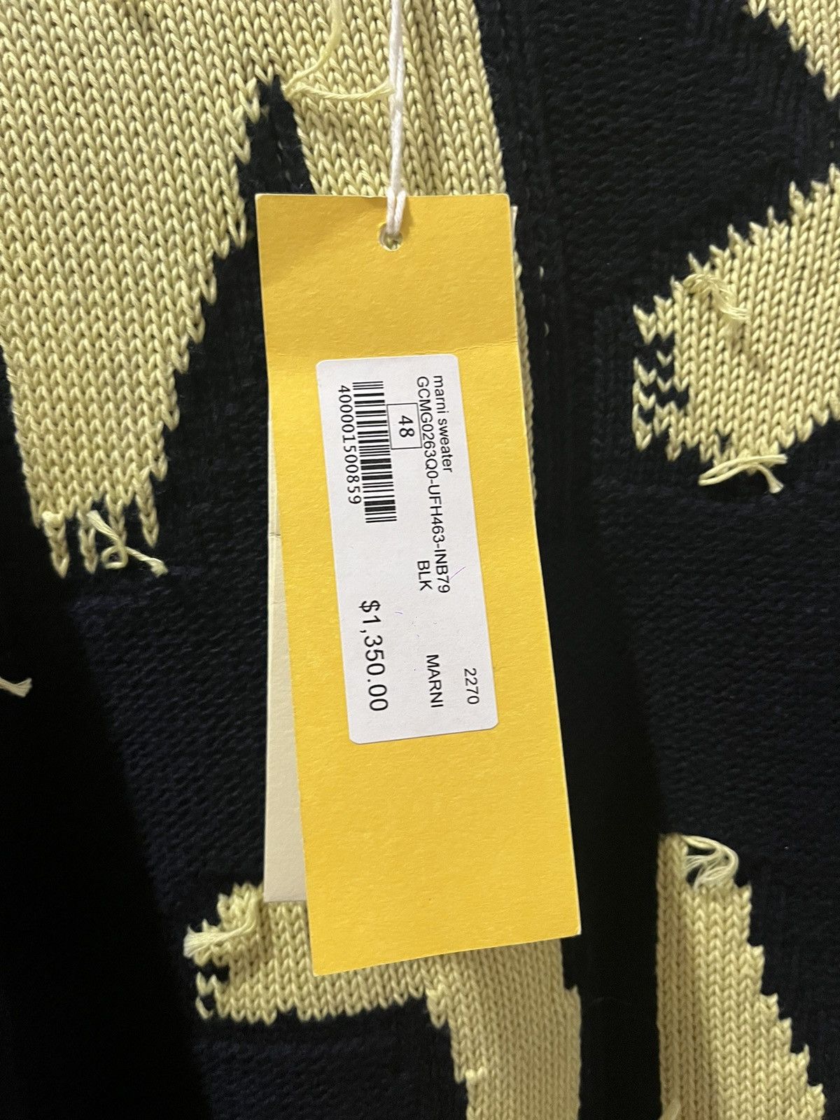 Marni ‘MARNI on ME’ NWT MARNI Reversible Knit Navy Blue Sweater Size US M / EU 48-50 / 2 - 4 Thumbnail
