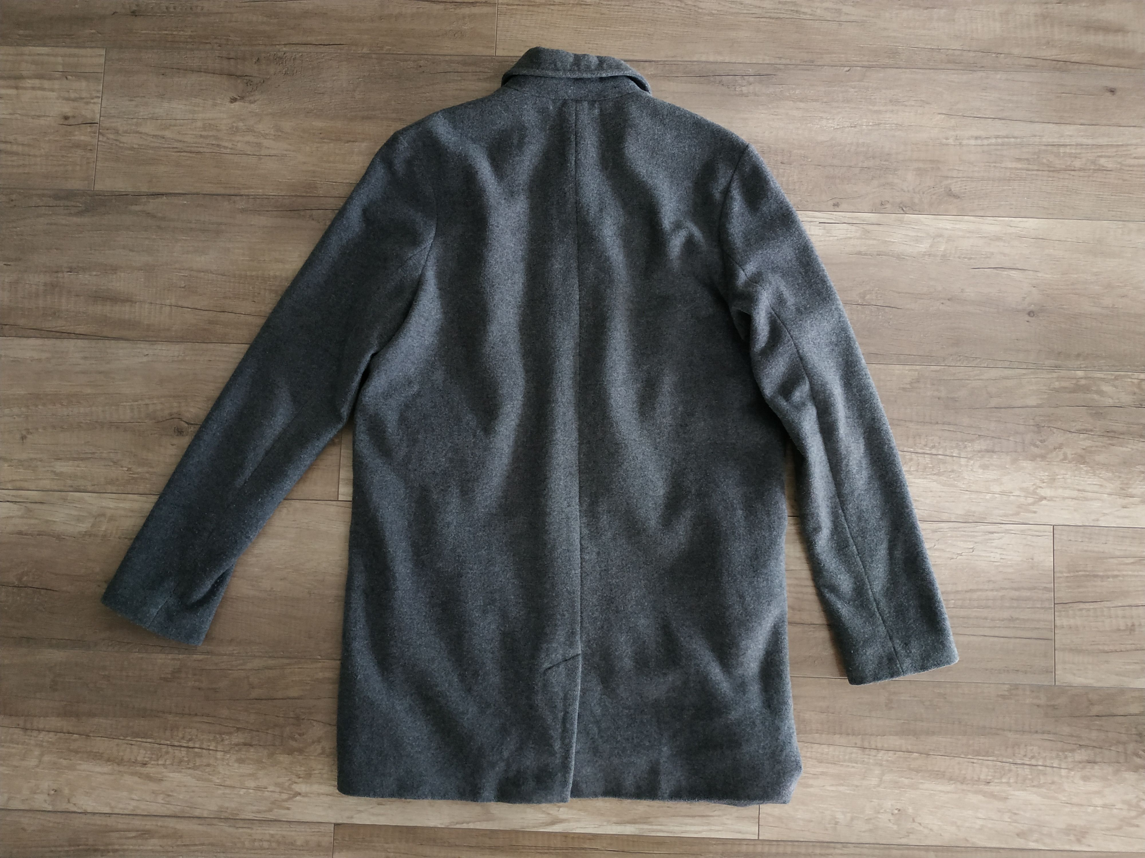 Les Deux Les Deux Men's Grey Wool Coat/ Trenchcoat, s. MEDIUM Size US M / EU 48-50 / 2 - 4 Thumbnail