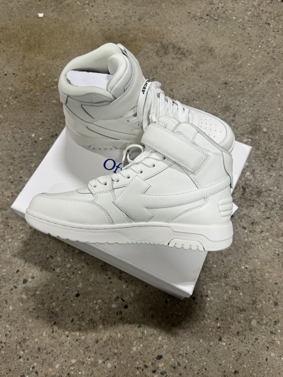 Off-White Off-White Out of Office Mid Top Leather Sneaker NEW 800$ Size US 7.5 / EU 40-41 - 5 Thumbnail