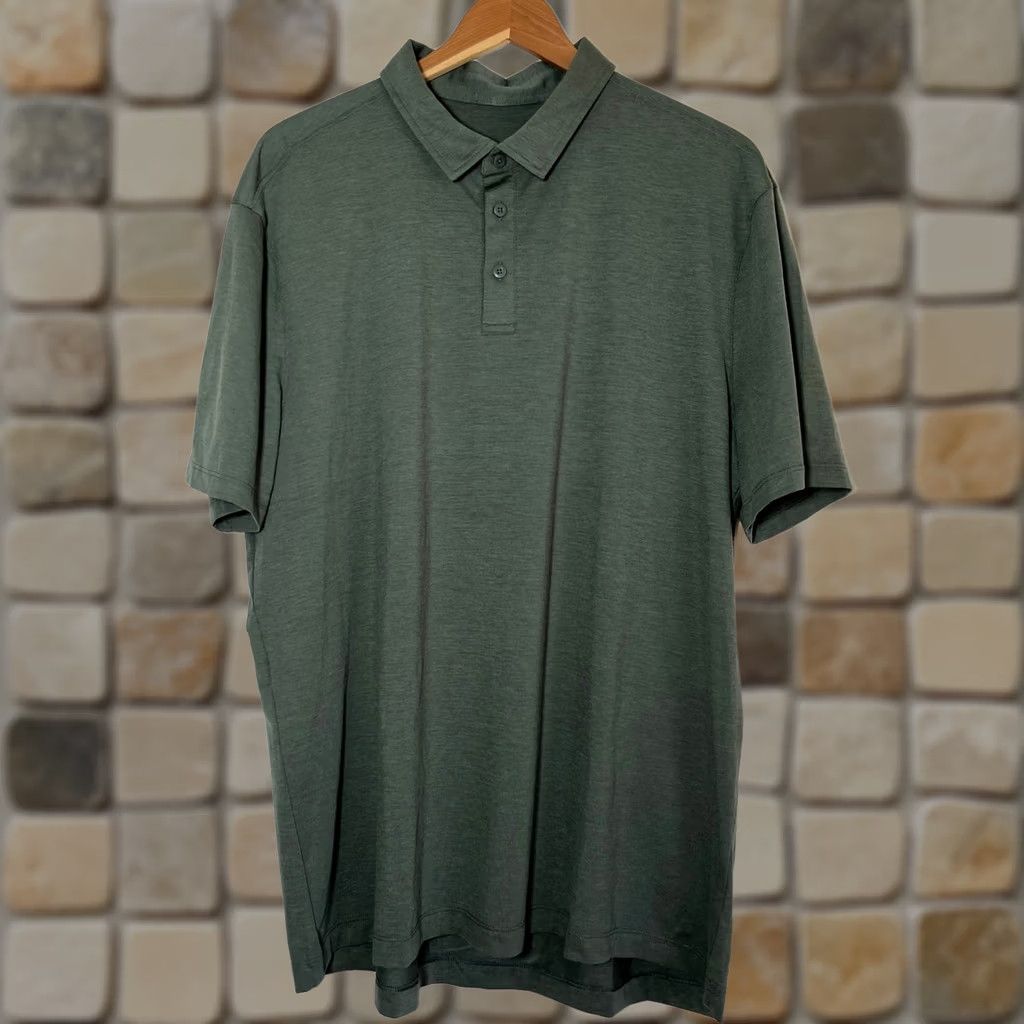 Lululemon Lululemon Polo Shirt Men Green XXL Polo Shirt Men Green XXL Size US XXL / EU 58 / 5 - 1 Thumbnail