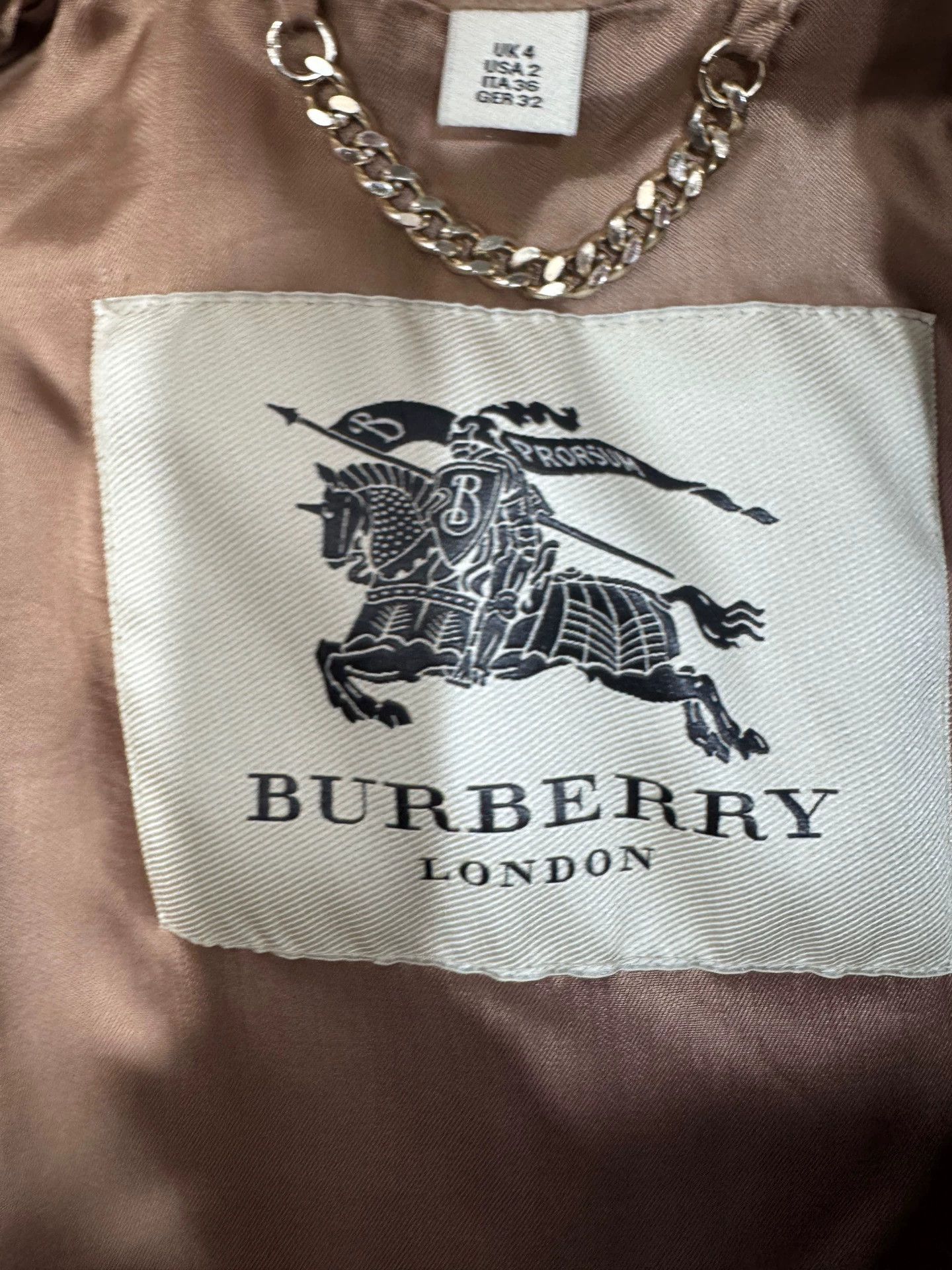 Burberry 99 New Burberry Khaki Trench Coat UK4 Cashmere Size XS / US 0-2 / IT 36-38 - 6 Thumbnail