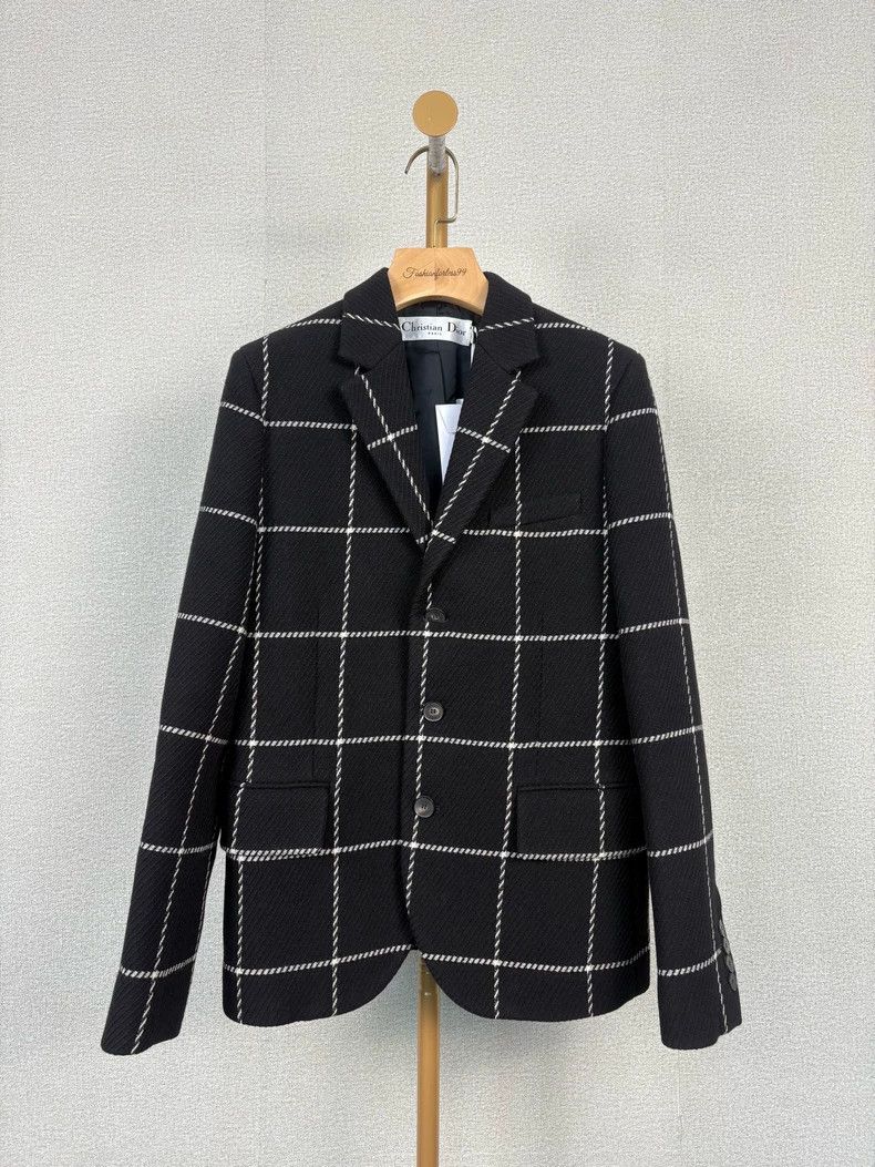 Dior Dior Wool Black Plaid Blazer - dmc Size US XS / EU 42 / 0 - 1 Thumbnail