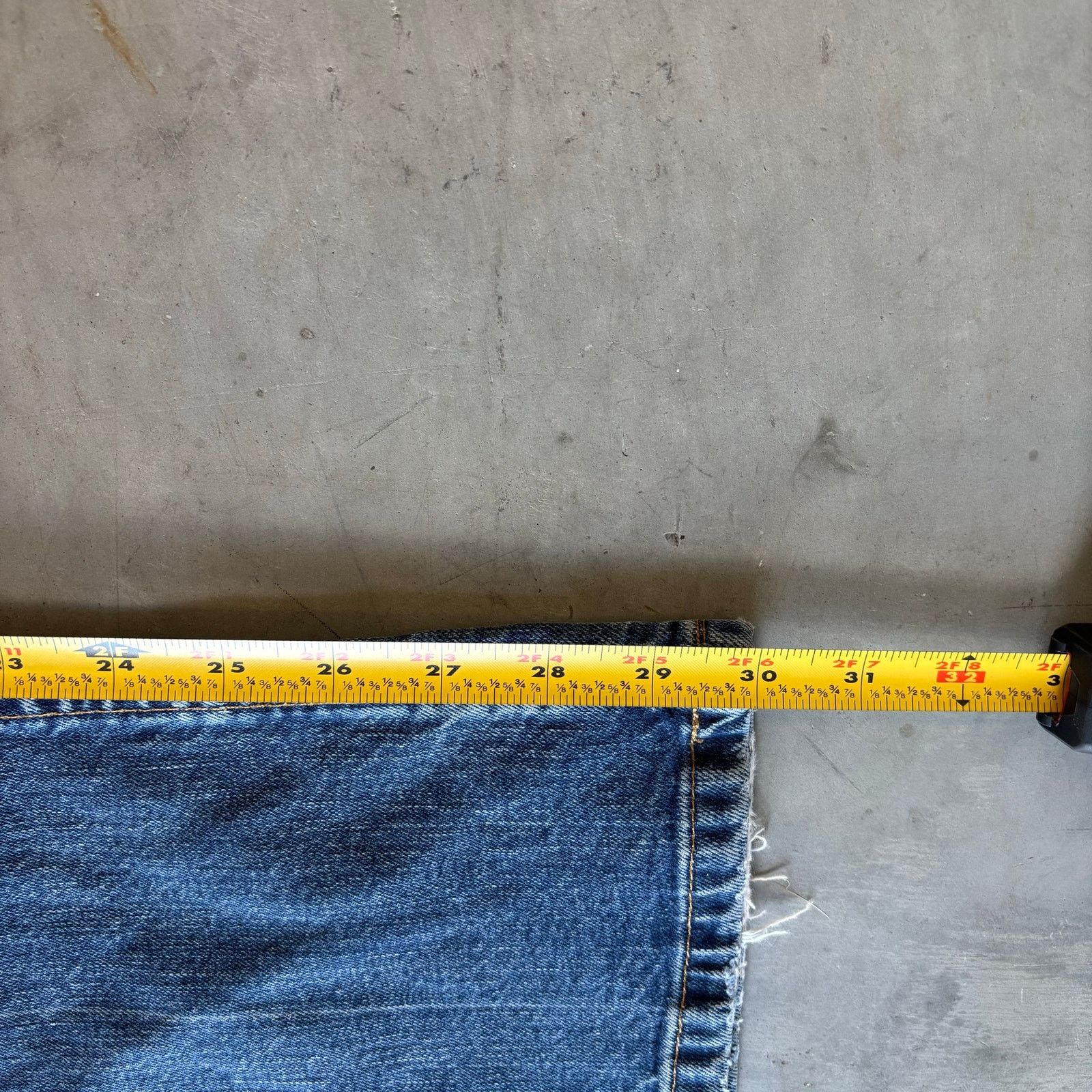 Vintage y2k faded washed bootcut distressed jeans Size US 30 / EU 46 - 4 Thumbnail