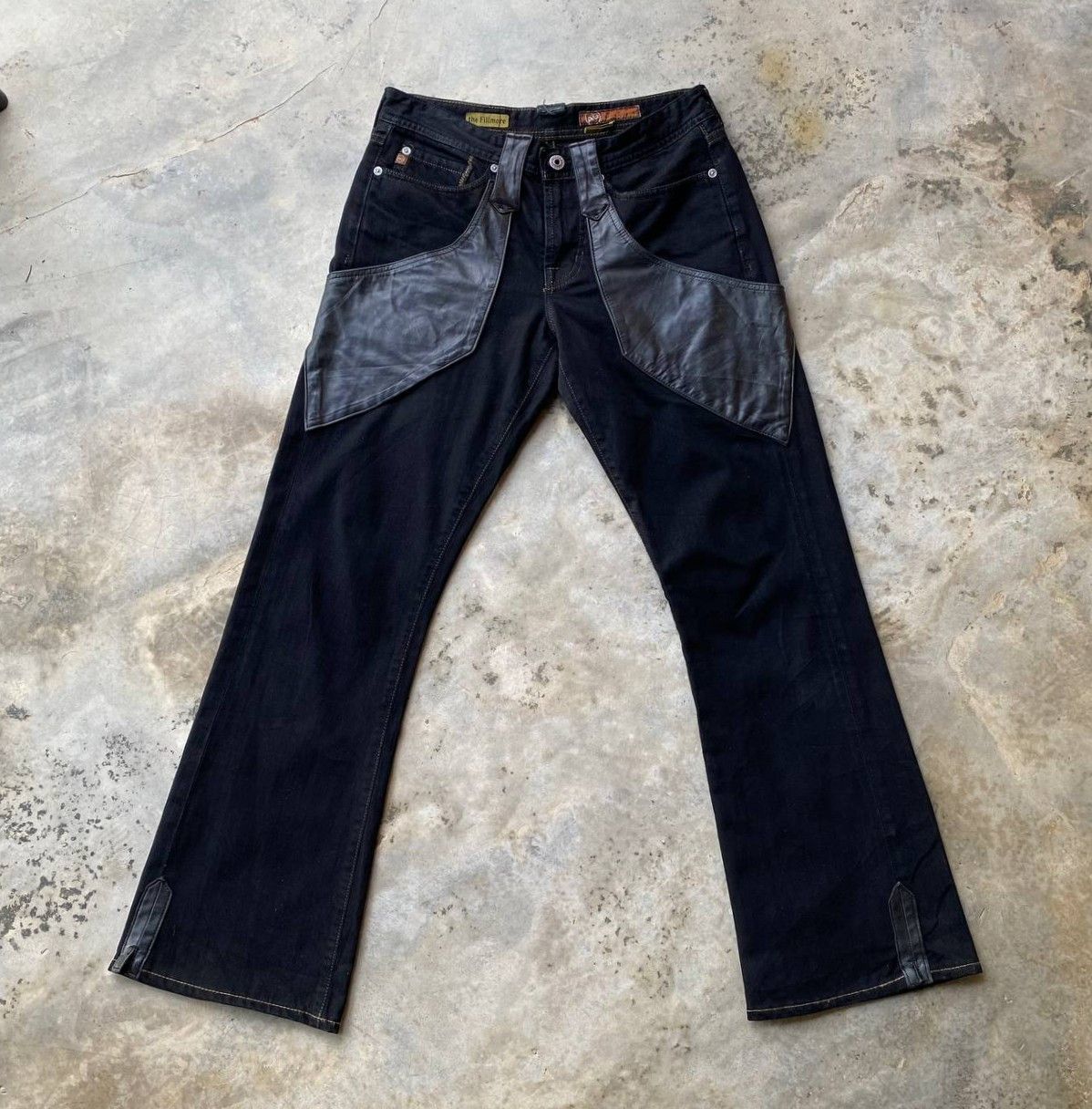 AG Adriano Goldschmied FLARE AG Adriano Goldschmied "The Fillmore" Leather Western Size US 29 - 1 Thumbnail