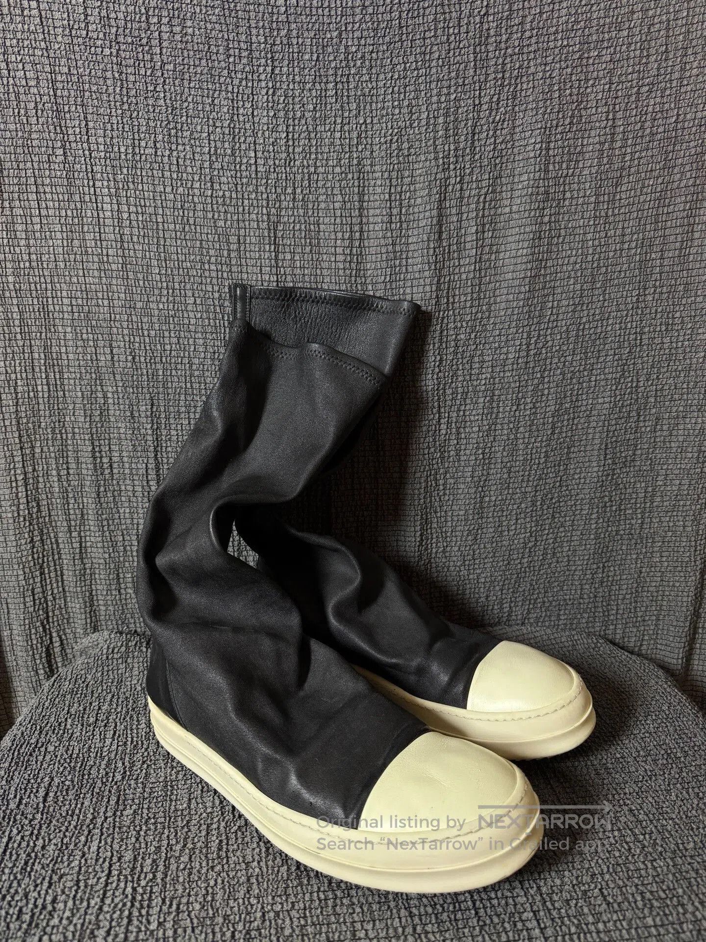 Rick Owens Rick Owens Men's Leather High-Top Boots. Size US 9 / EU 42 - 1 Thumbnail