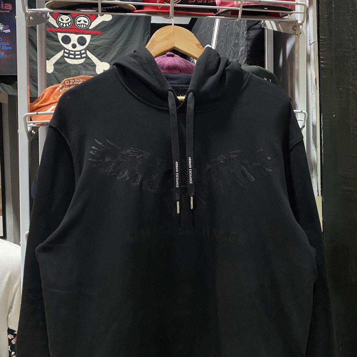 Armani Exchange Armani Exchange Eagle Print Hoodie Size US XL / EU 56 / 4 - 3 Thumbnail