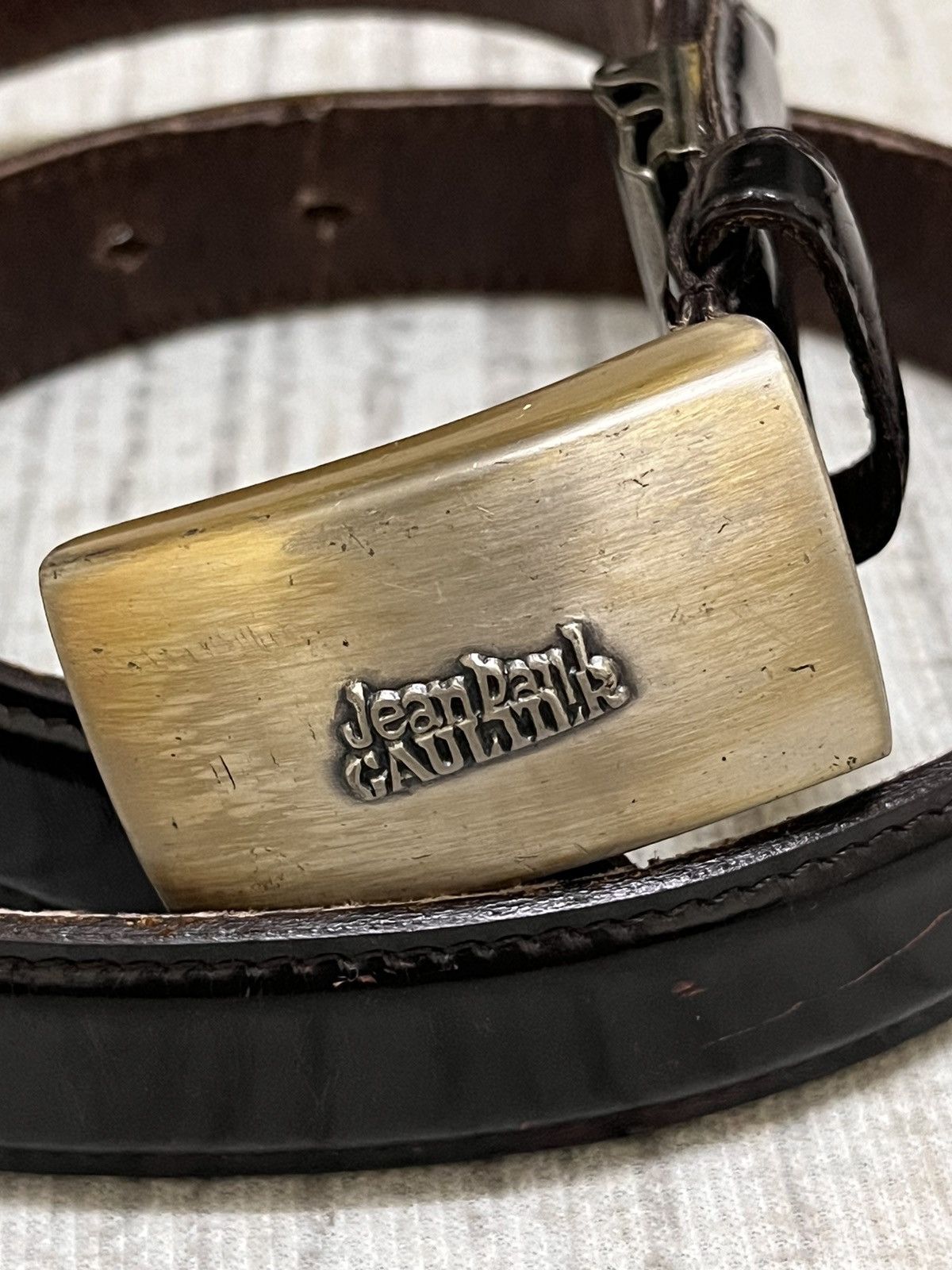 Jean Paul Gaultier Vintage 80s jean paul gaultier leather belt Size ONE SIZE - 1 Thumbnail