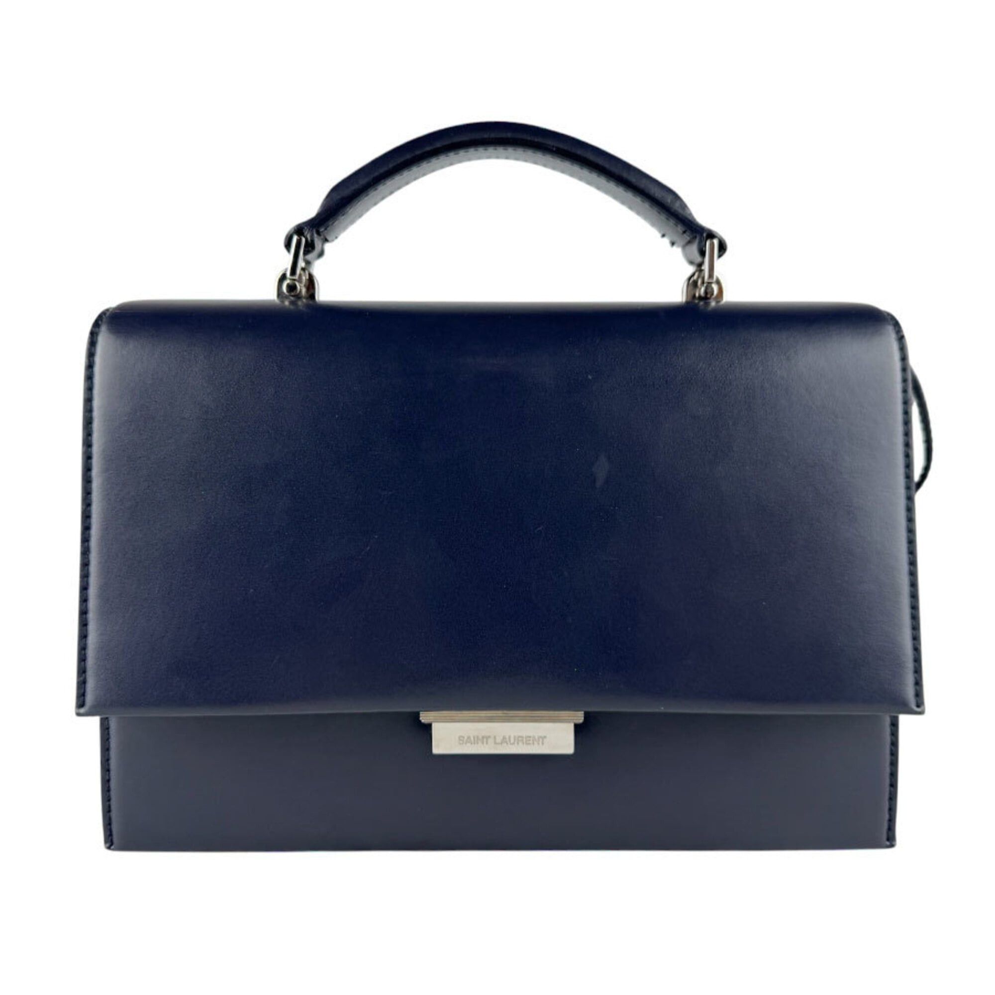 Saint Laurent Paris Saint Laurent shoulder bag, leather, navy, women's, 495913 z9672 Size ONE SIZE - 1 Thumbnail