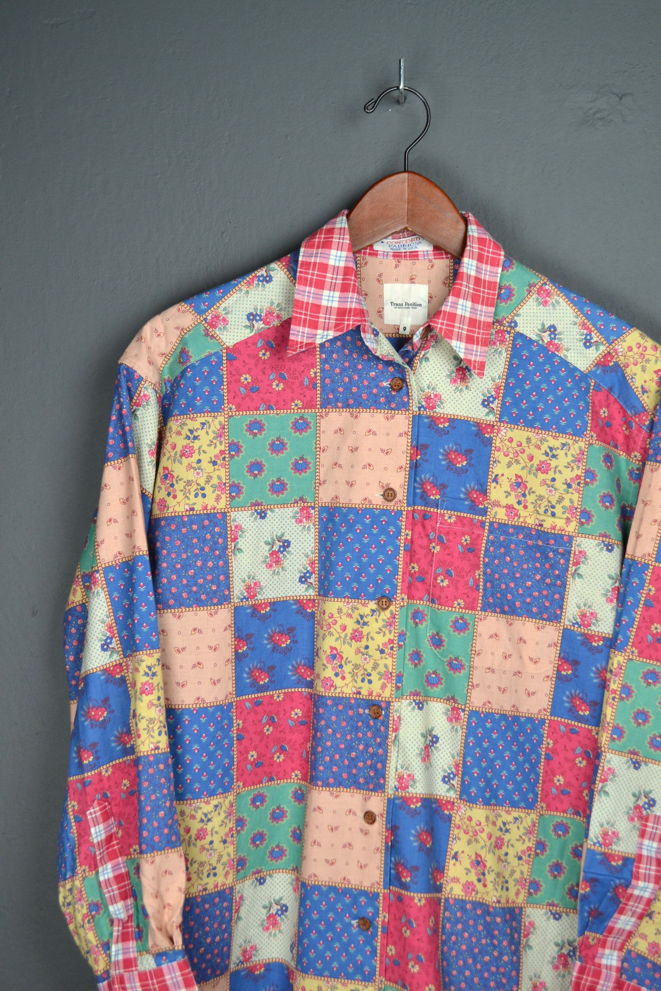 Other Transposition Japan Concord Patchwork Women Shirt 9 XXL Size XXL / US 16-18 / IT 52-54 - 1 Thumbnail