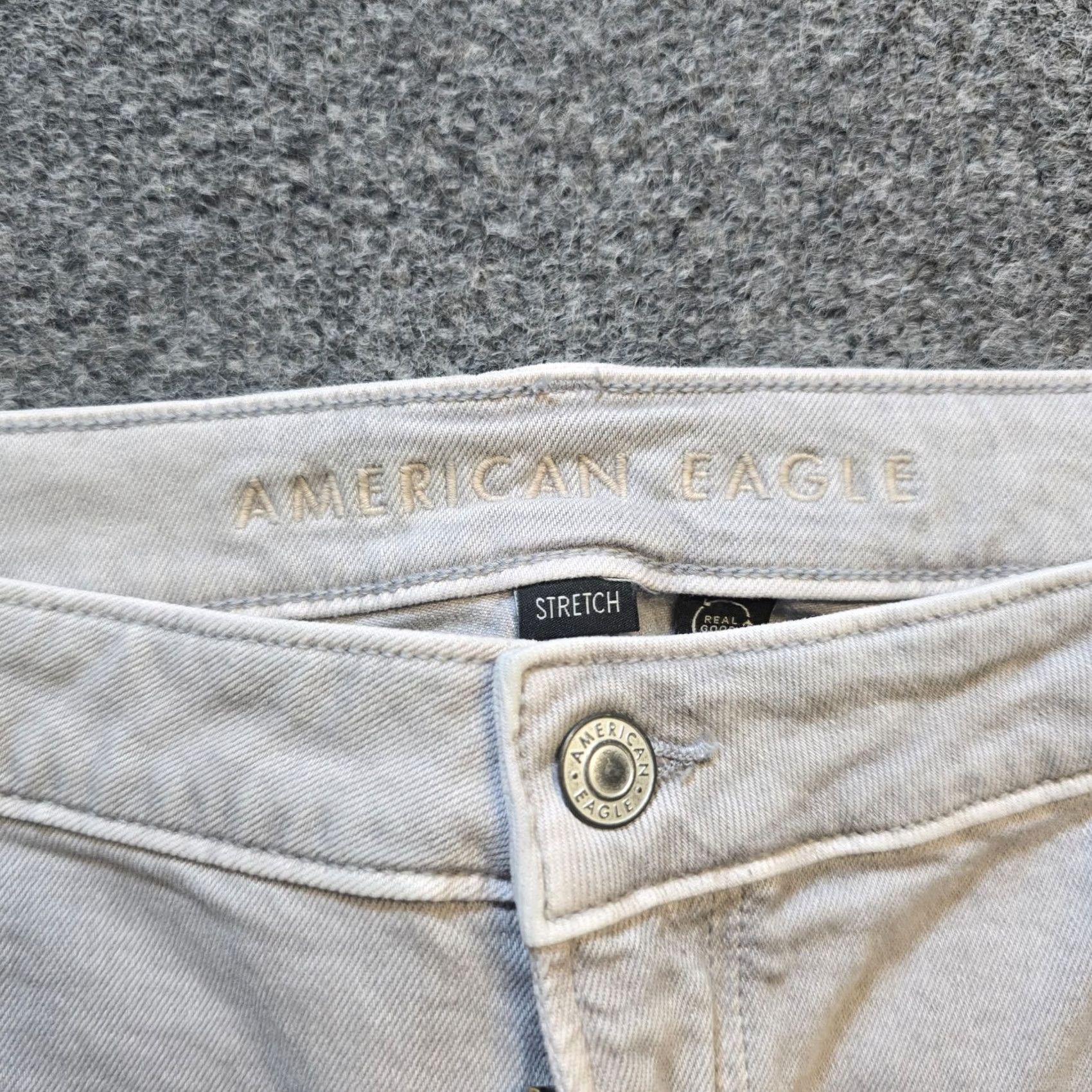 American Eagle Outfitters American Eagle Jeans Womens Size 18 Gray Stovepipe Wide Leg Denim Baggy Capsule Size 40" / US 18 - 4 Thumbnail