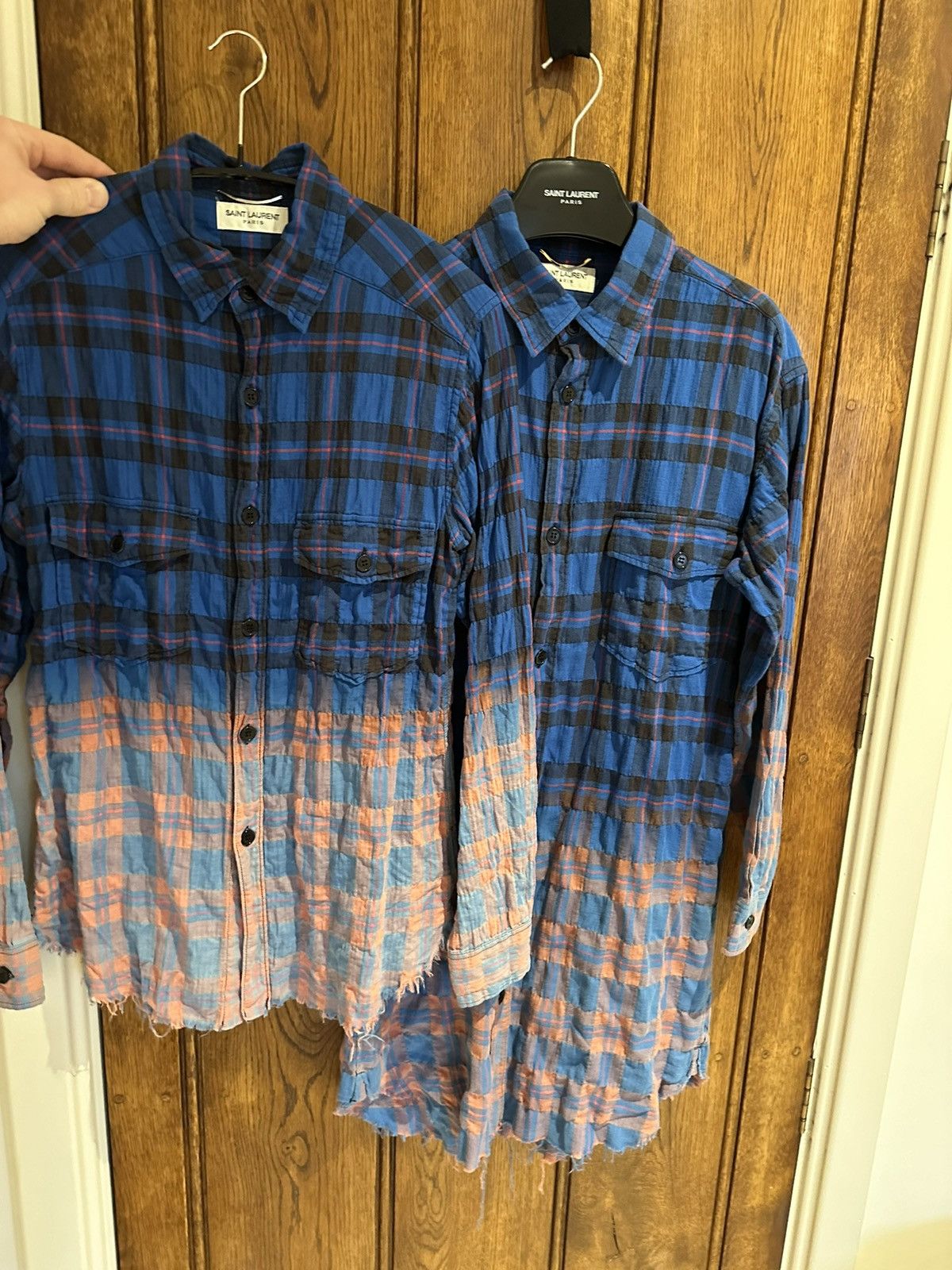 Saint Laurent Paris SS16 Saint Laurent‘ surf sound’ raw hem bleached flannel Size US L / EU 52-54 / 3 - 3 Thumbnail
