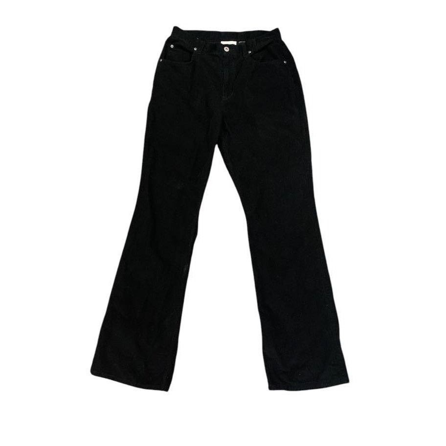 Other Black Liz Claiborne Corduroy Pants Flare Bootcut 31x32 Size 31" - 4 Thumbnail