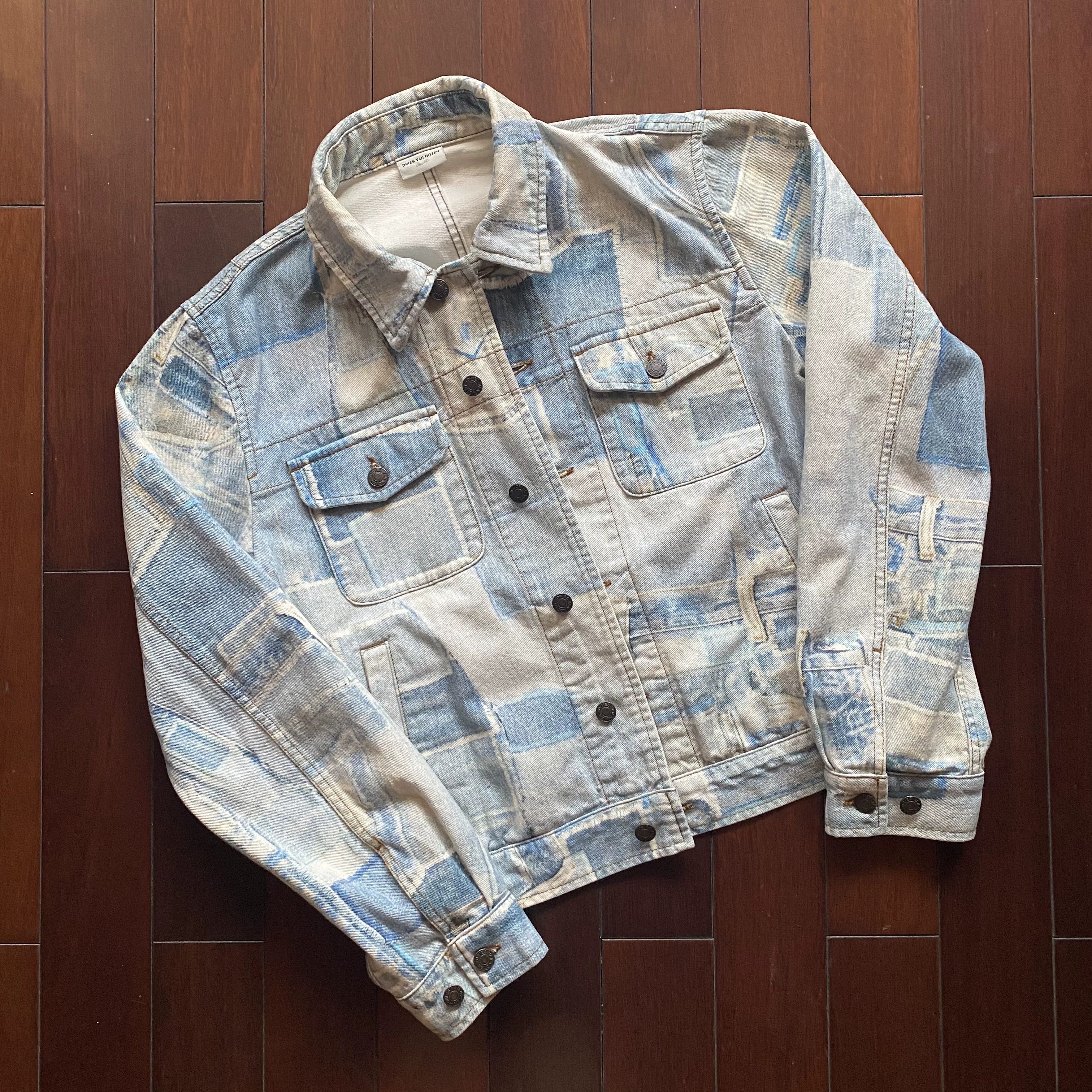 Dries Van Noten Dries van noten Patch printed denim jacket Size US L / EU 52-54 / 3 - 1 Thumbnail