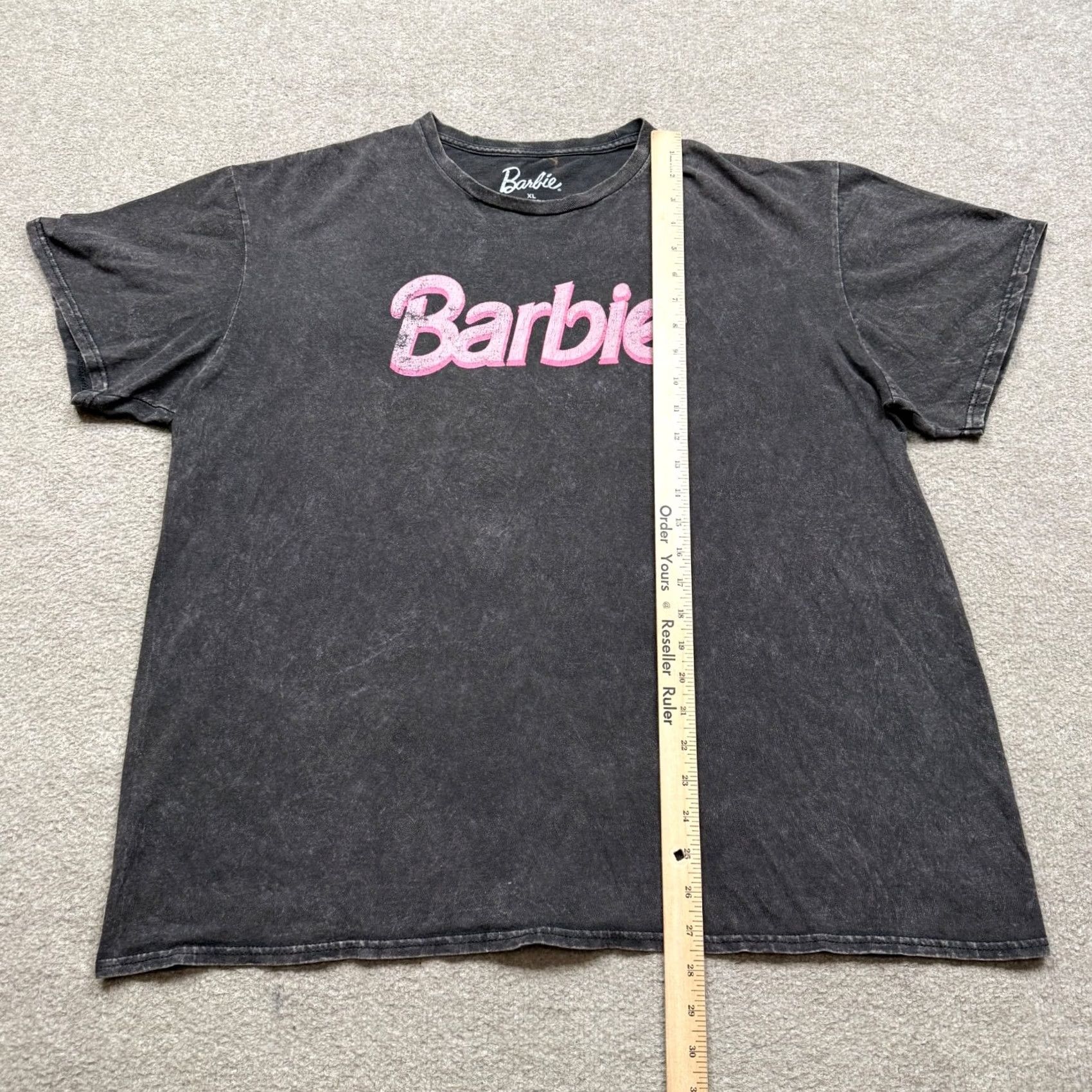 Vintage Barbie Graphic Shirt Men's XL Black Short Sleeve Acid Wash Tee Movie Size US XL / EU 56 / 4 - 4 Thumbnail