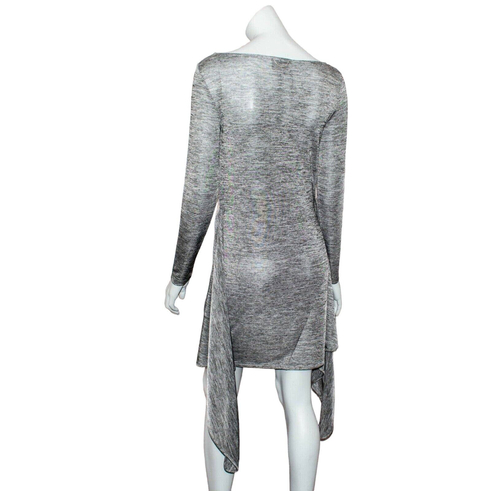 The Kooples The Kooples Women's Sharkbite Hem Dress Heather Gray Poly Size XS / US 0-2 / IT 36-38 - 5 Thumbnail