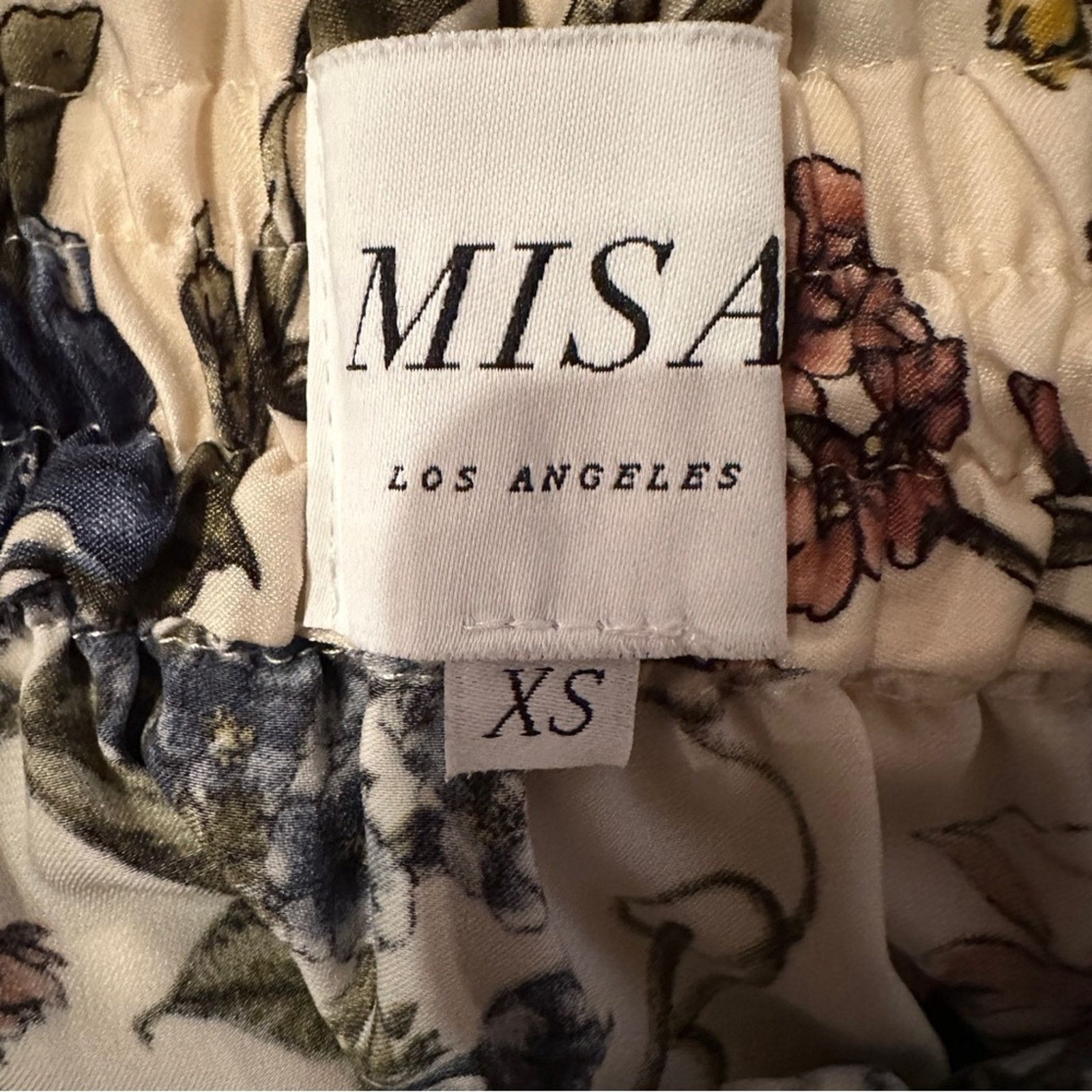 MISA Los Angeles MISA Amal Multicolor Floral Off Shoulder Ruffle Mini Dress Size XS / US 0-2 / IT 36-38 - 7 Thumbnail