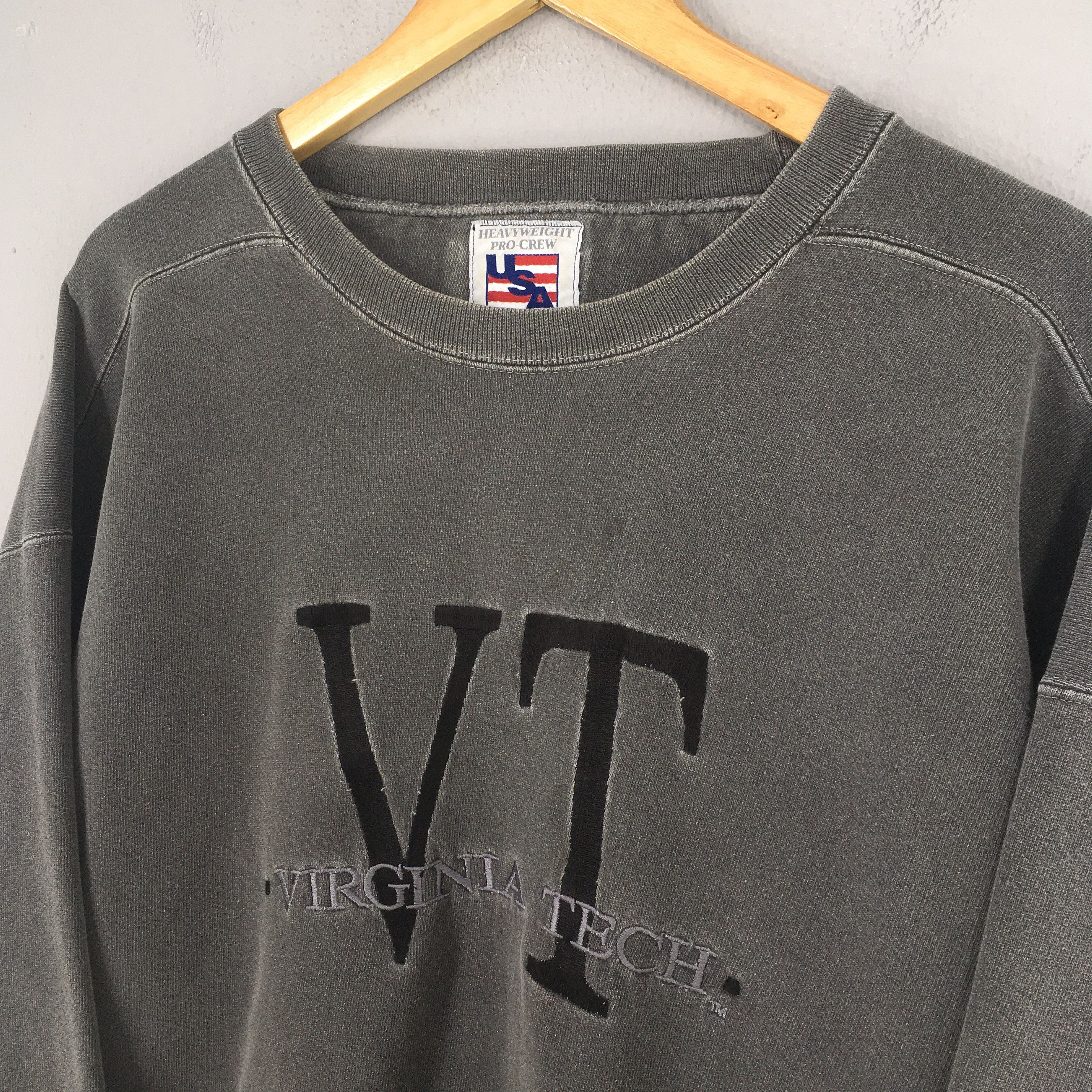 Vintage Vintage Virginia Tech Gray Sweatshirt XLarge Size US XL / EU 56 / 4 - 3 Thumbnail