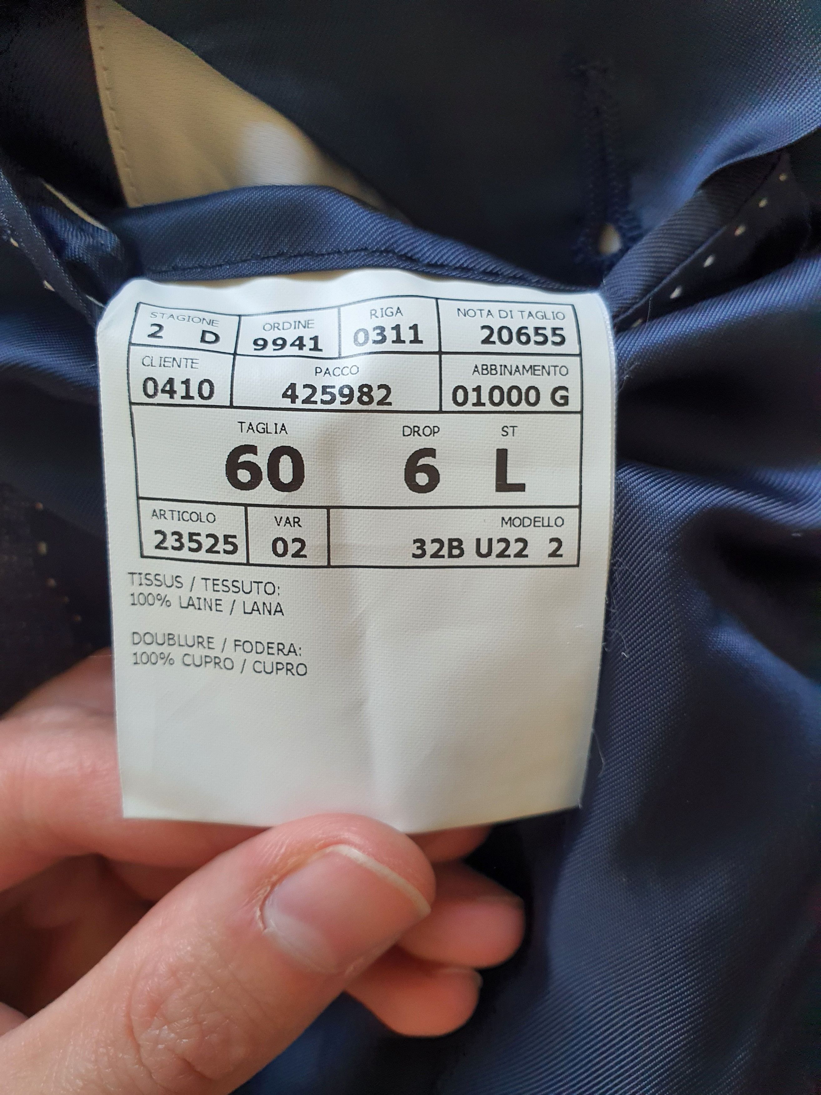 Handmade × Pal Zileri SU MISURA (MTM) - Blazer Sports Coat Suit Jacket Size 50R - 8 Thumbnail