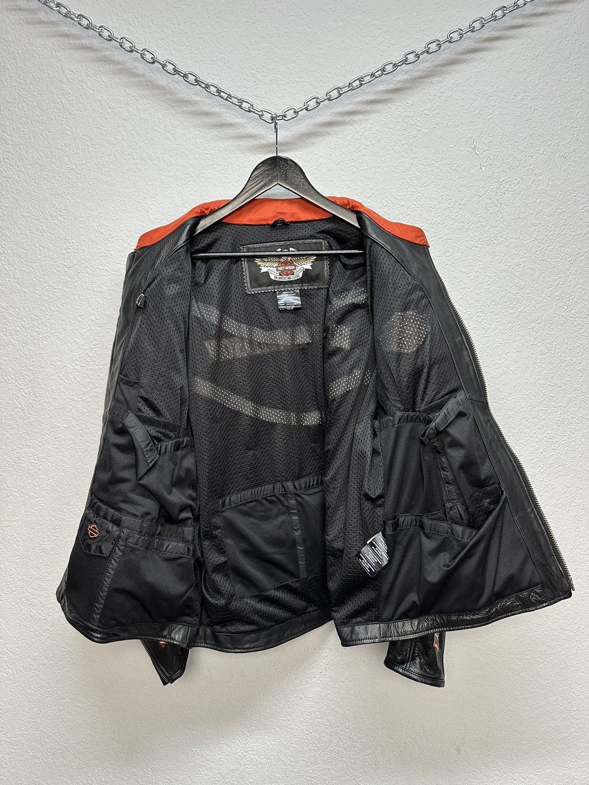 Vintage Vintage Harley-Davidson Leather Jacket Motorcycle Big Logo Size US XL / EU 56 / 4 - 8 Thumbnail