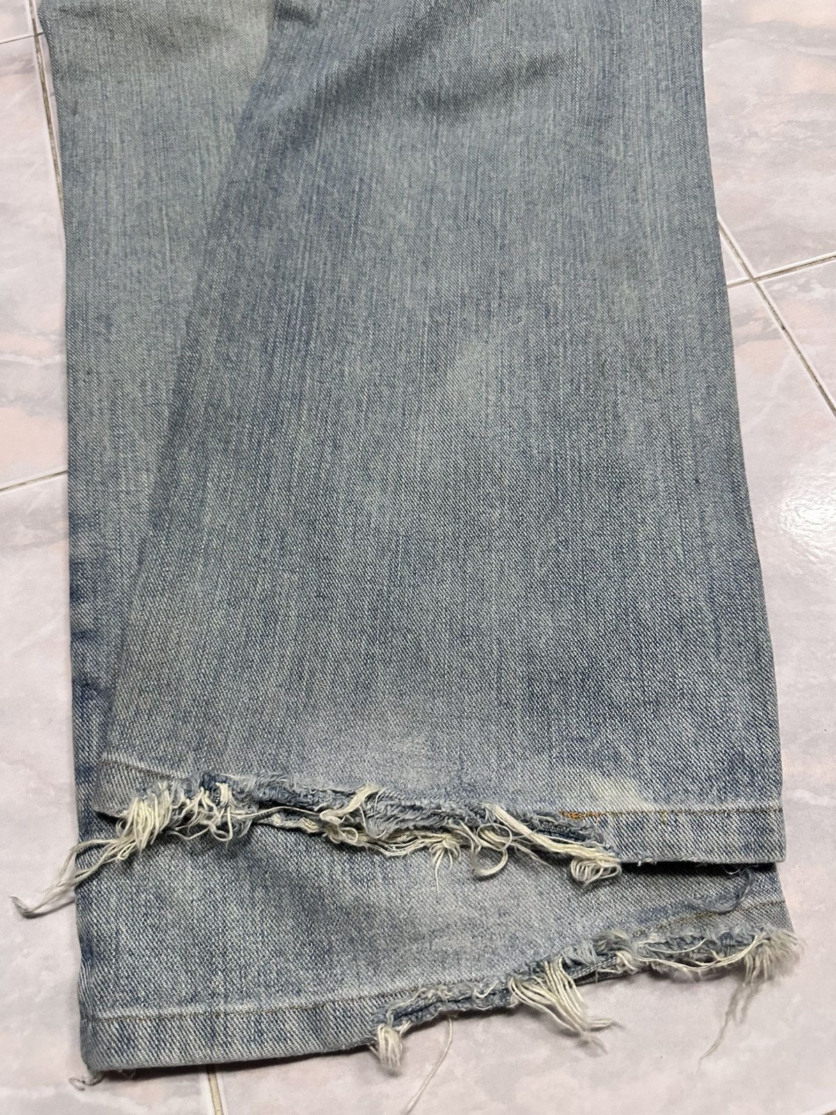 Lee Lee Vintage Distressed Jeans With Baggy Loose Style Mudwash Size US 33 - 13 Thumbnail