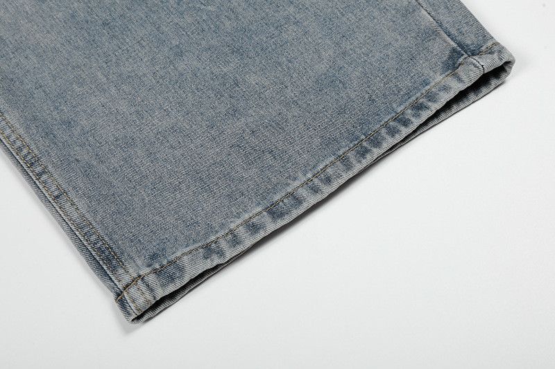 Vintage American Retro Letter-Print Wide-Leg Jeans Size US 32 / EU 48 - 6 Thumbnail