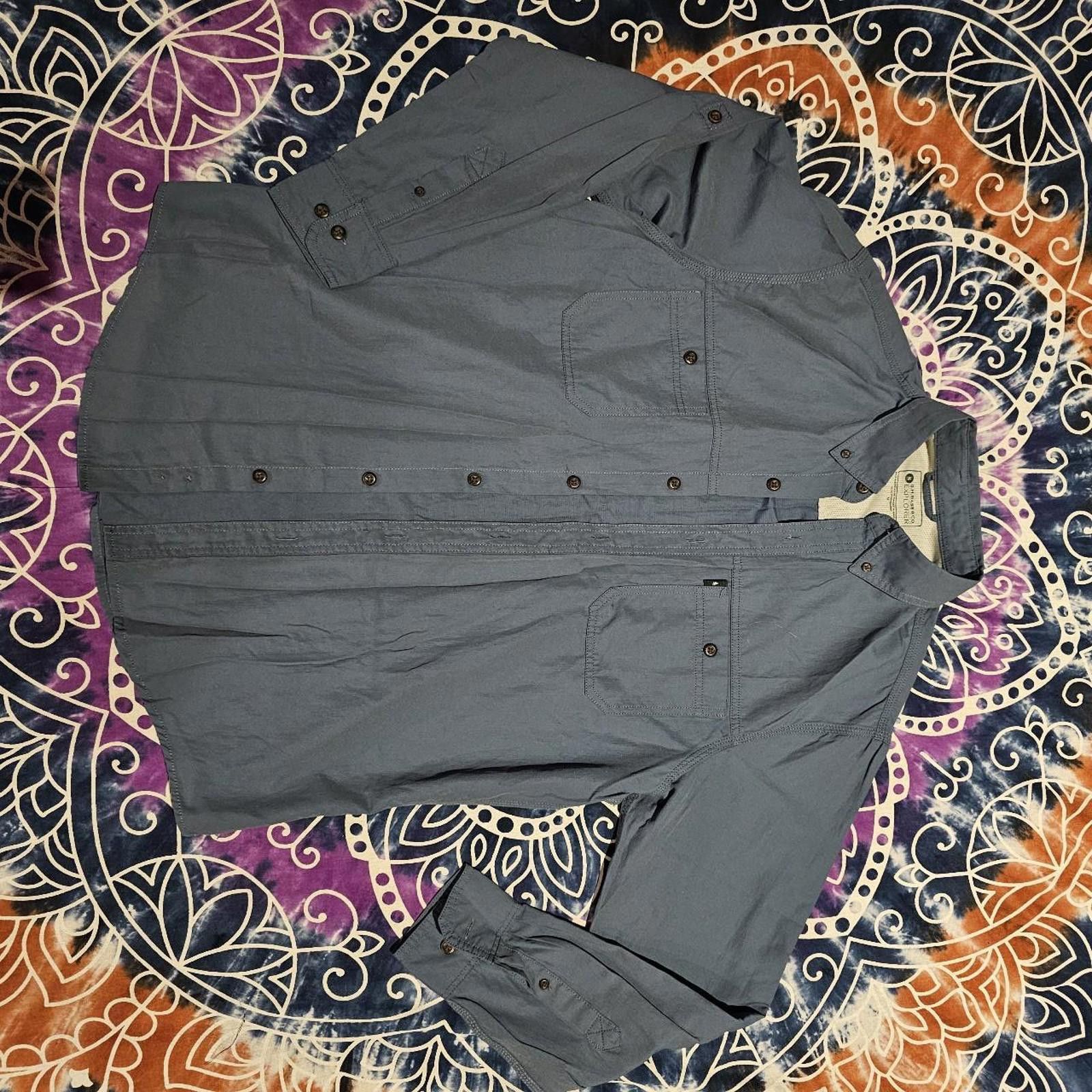 Designer Men's G.H. Bass Co Button Down Blue Shirt Size US M / EU 48-50 / 2 - 1 Thumbnail