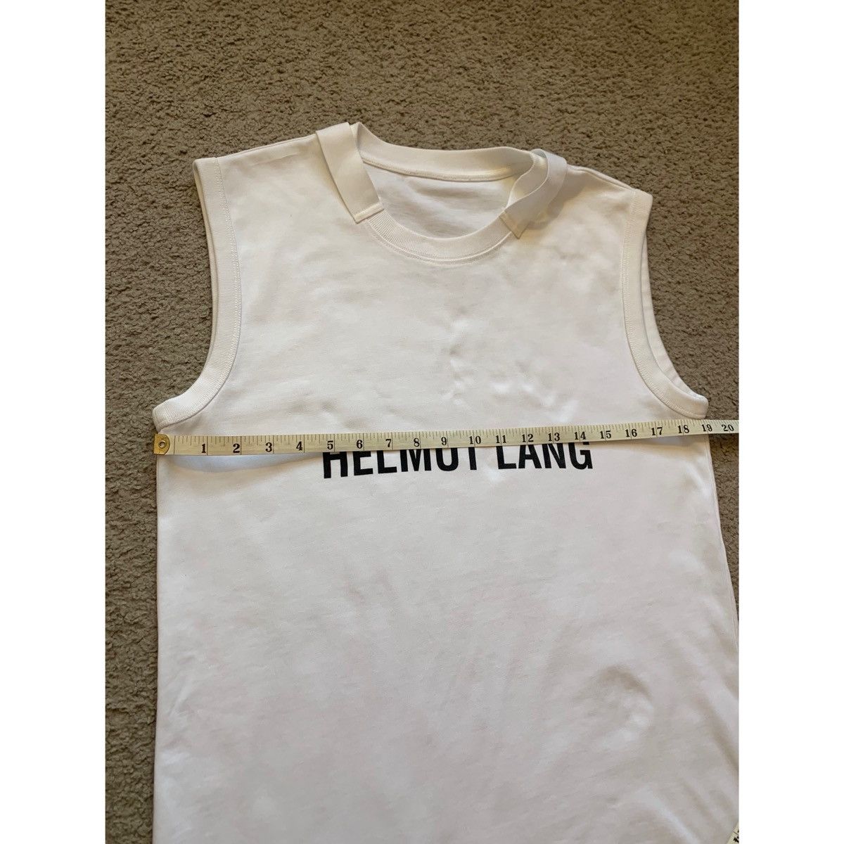 Helmut Lang HELMUT LANG POET TEXT LOGO MUSCLE TANK TOP Size US M / EU 48-50 / 2 - 17 Thumbnail