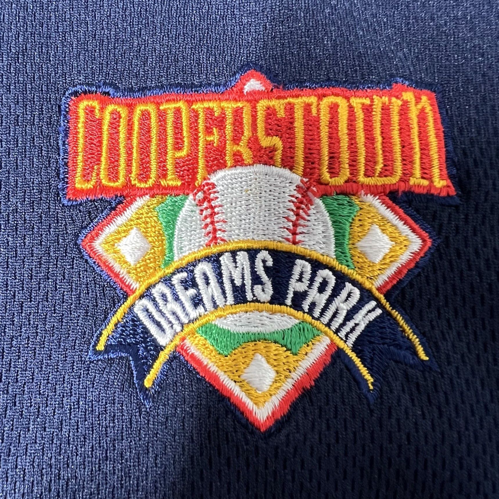 Vintage Cooperstown Dreams Park Polo Shirt Men Large Navy Blue Short Sleeve Shirt Size US L / EU 52-54 / 3 - 4 Thumbnail