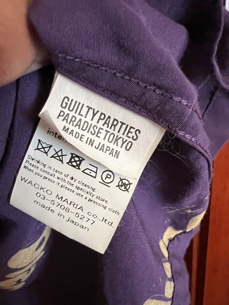 Wacko Maria WACKO MARIA Purple letter shirt Size US L / EU 52-54 / 3 - 4 Thumbnail
