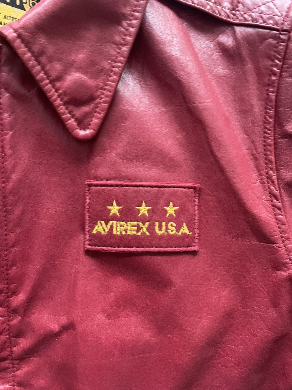 Avirex Leather Jacket Avirex Size US L / EU 52-54 / 3 - 3 Thumbnail