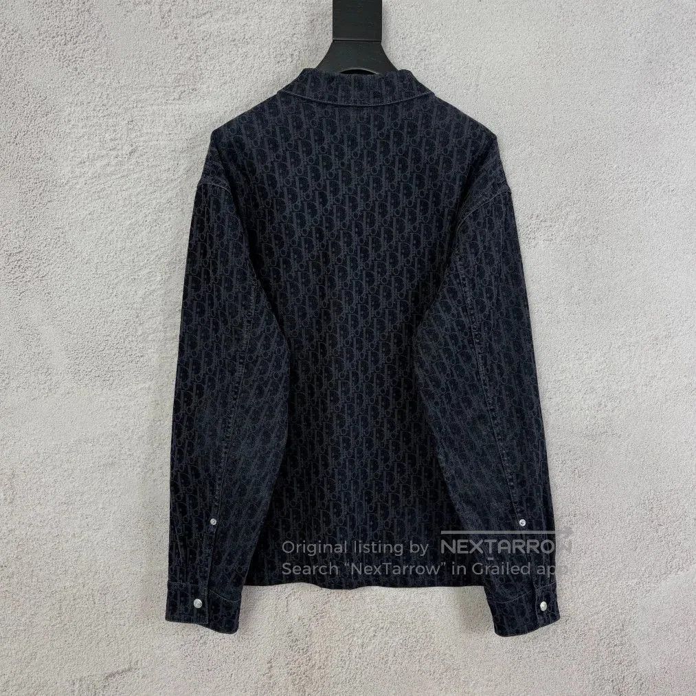 Dior Dior Monogram Flocked Shirt Jacket. Size US M / EU 48-50 / 2 - 2 Thumbnail