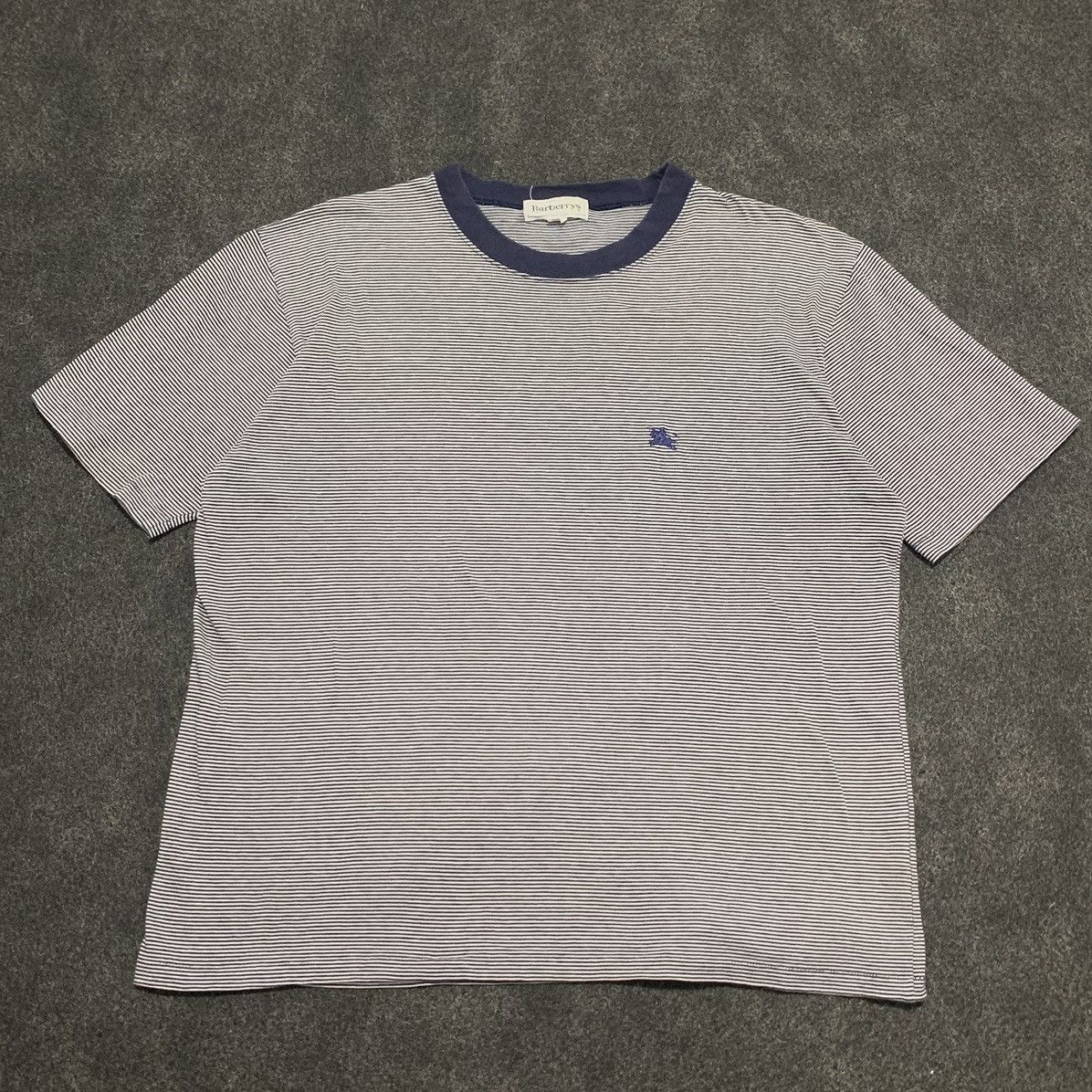 Burberry Vintage Burberry's Made in Japan Pinstripe Tee Size US M / EU 48-50 / 2 - 1 Thumbnail