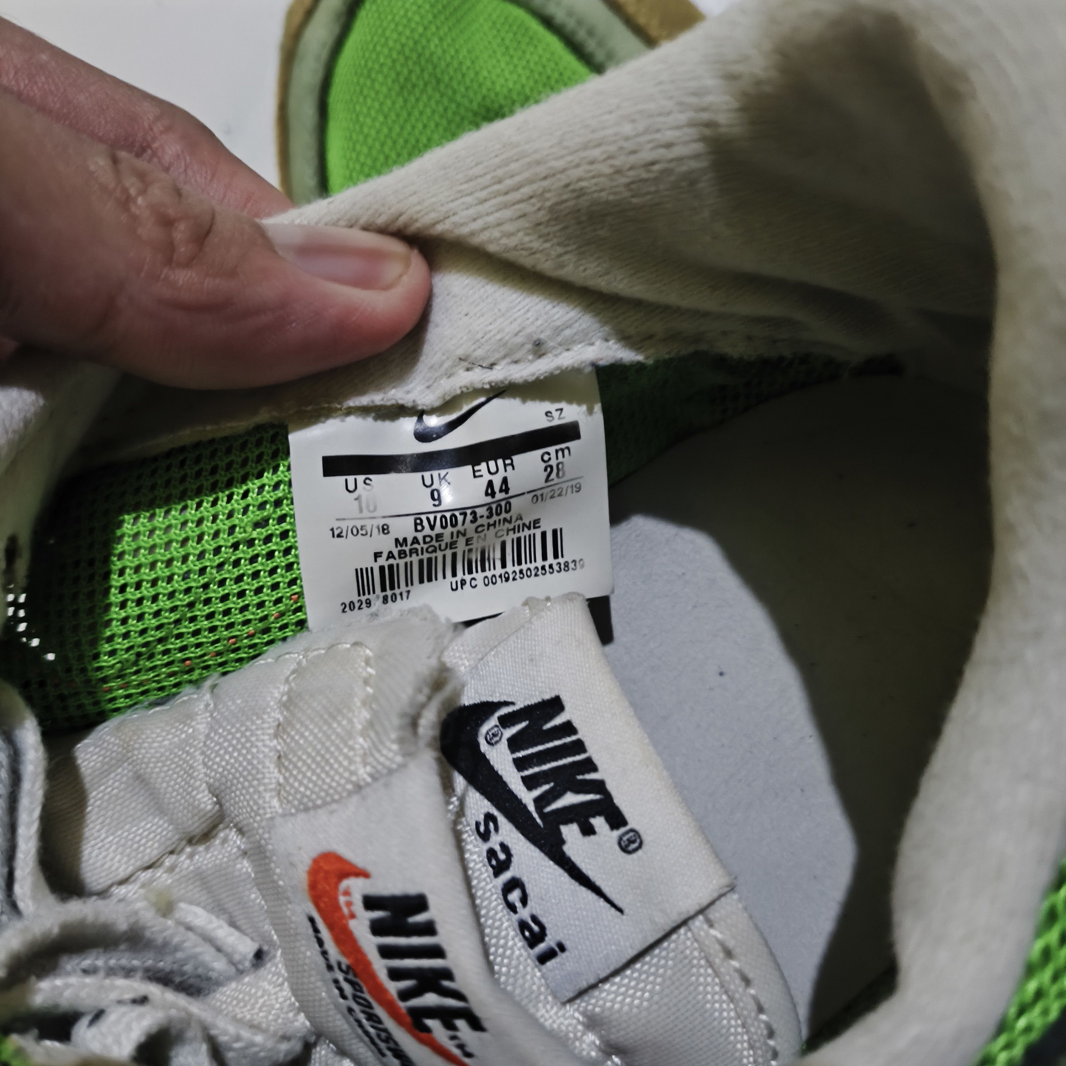 Nike × Sacai Nike sacai ld waffle green gusto shoes Size US 10.5 / EU 43-44 - 9 Thumbnail