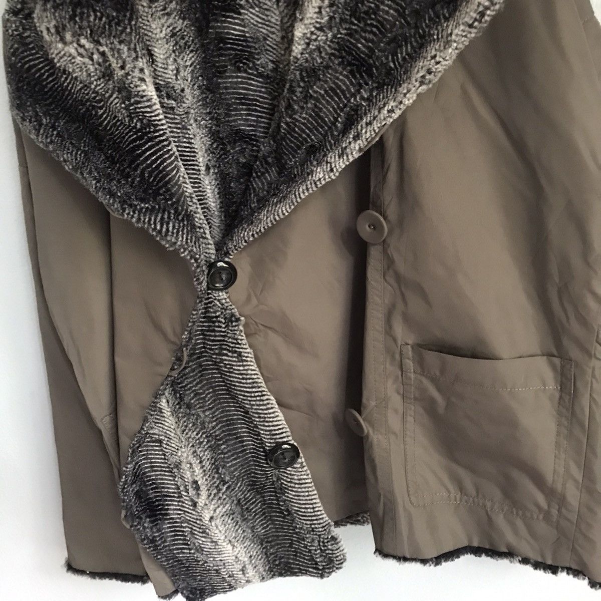 George V Paris Georges Rech Paris wool peacoat reversible jacket cape Size M / US 6-8 / IT 42-44 - 7 Thumbnail