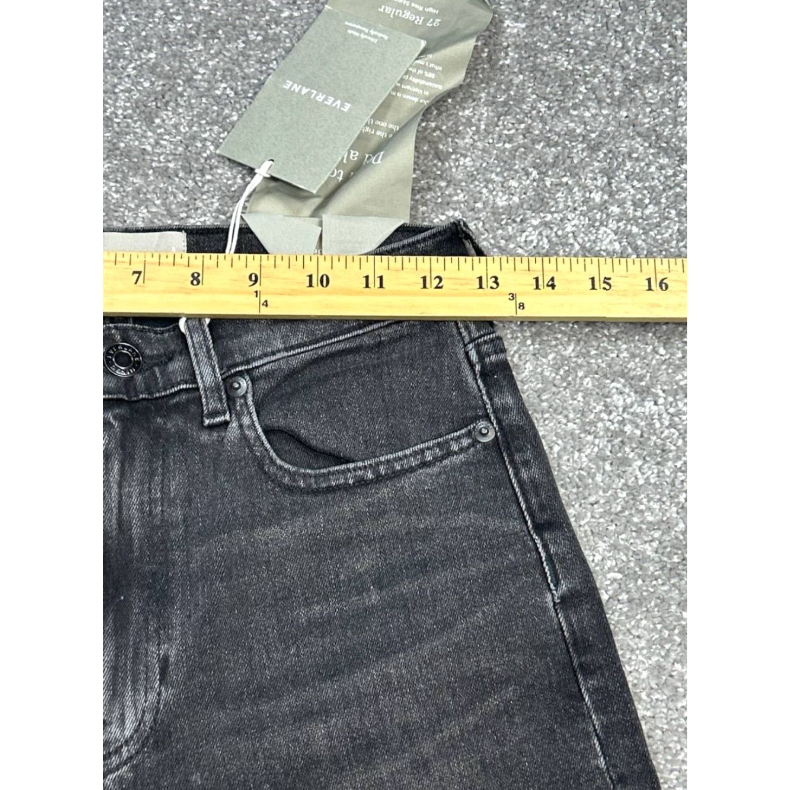Everlane Everlane High Rise Skinny Jeans Womens 27 Black Denim Cotton Stretch City Modern 90s? Size 27" / US 4 / IT 40 - 3 Thumbnail