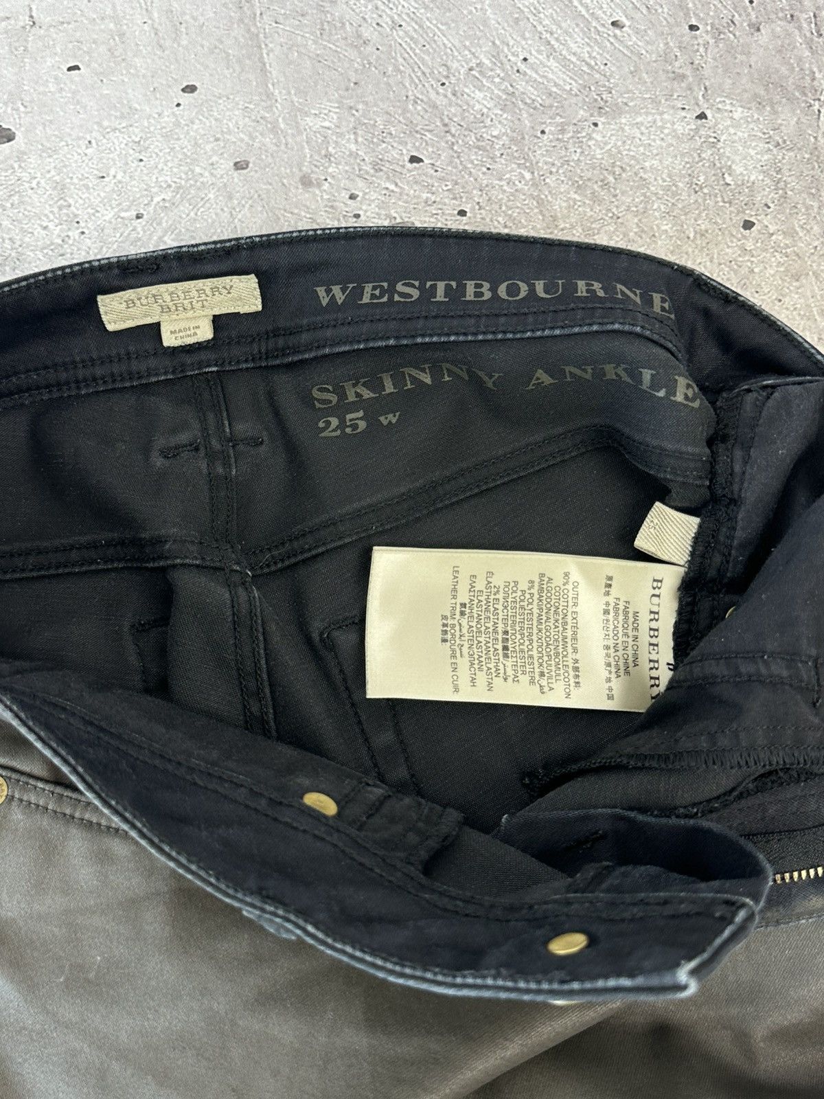 Burberry Vintage Burberry Brit Westbourne Skinny Ankle Women’s Pants Size 25" / US 0 / IT 36 - 7 Thumbnail