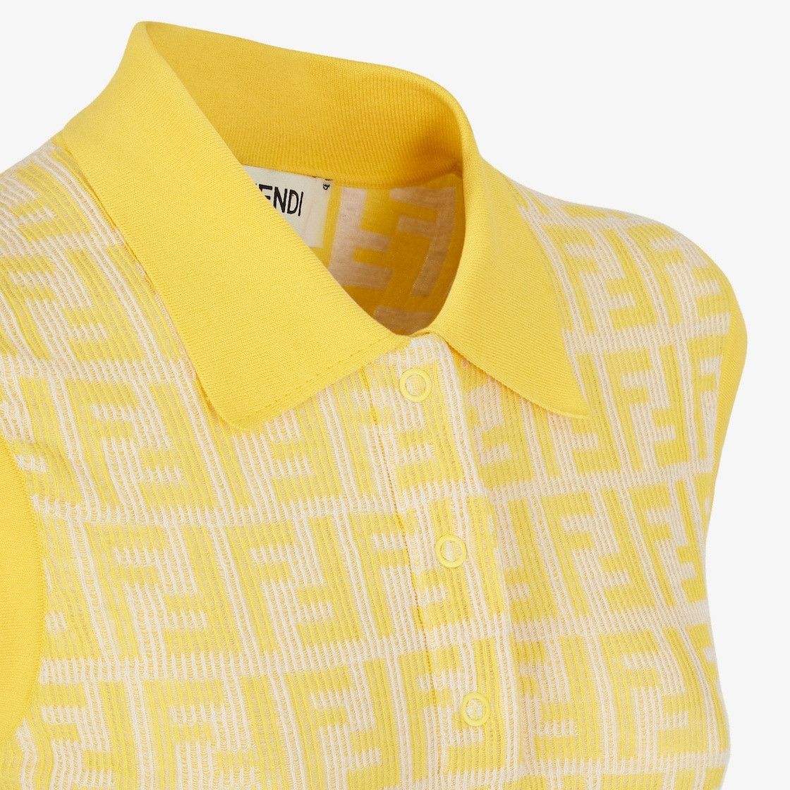 Fendi o1s1wg110825 Dress in Yellow Size S / US 4 / IT 40 - 3 Thumbnail