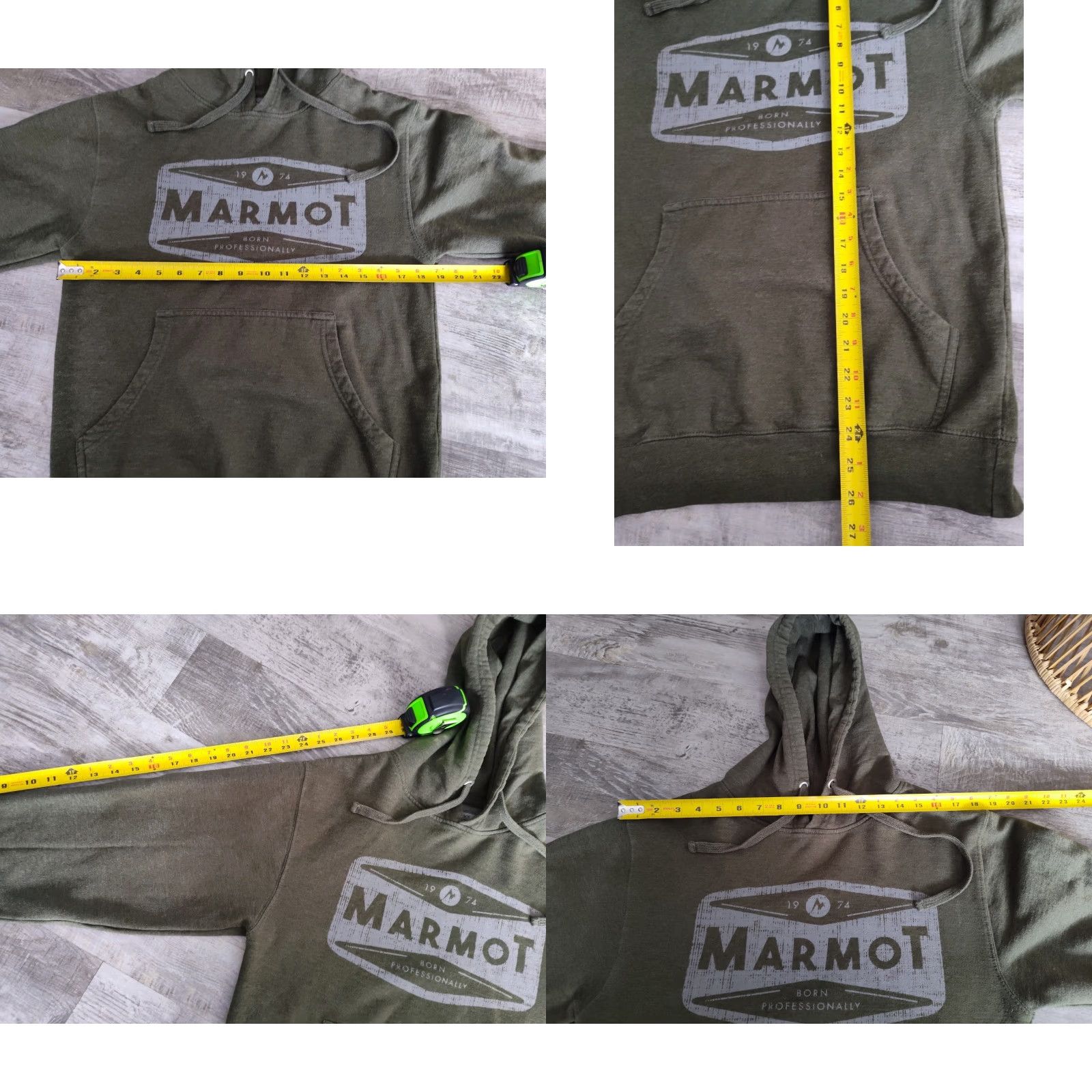 Marmot MARMOT Hoodie Sweatshirt HACKSHAW Pullover MENS S Military Green Fleece EUC Size US S / EU 44-46 / 1 - 8 Thumbnail