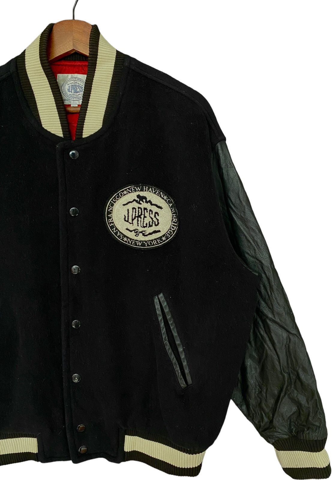 Japanese Brand × Vintage Vintage Japanese Brand J Squeeze Varsity Jacket 1990s Size US L / EU 52-54 / 3 - 4 Thumbnail