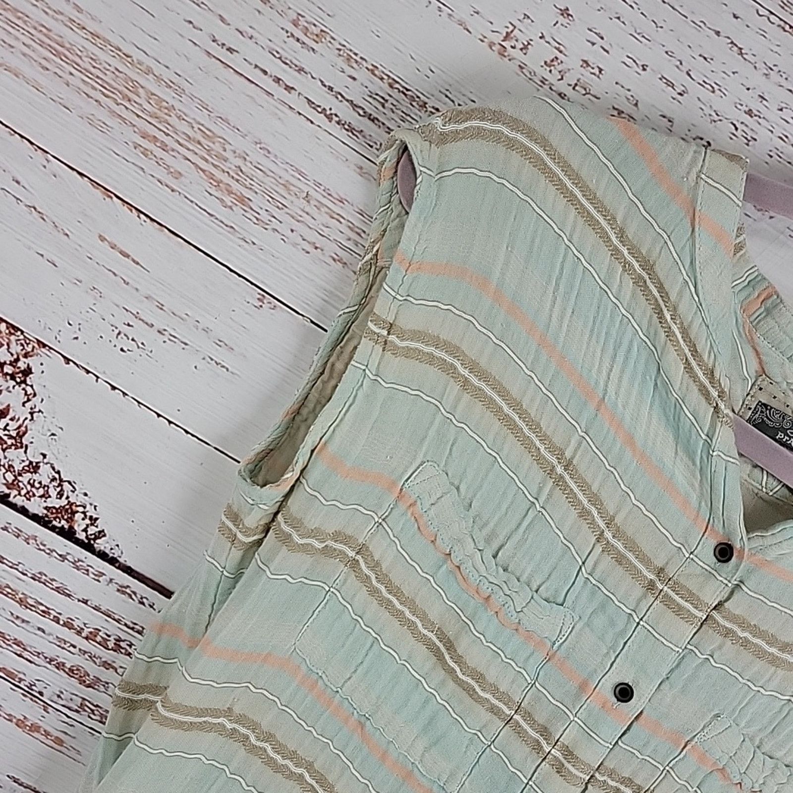 Prana prAna Mint Plaid Shirt Dress Size Small Size S / US 4 / IT 40 - 12 Thumbnail