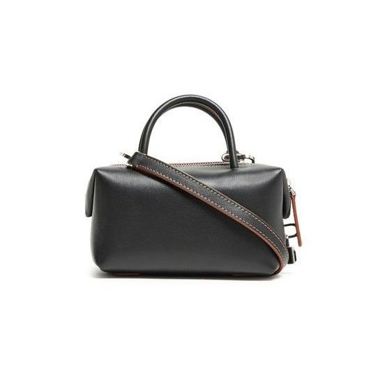 Max Mara MAX MARA Boston Small Black Leather Top Handle Bag New And A Size ONE SIZE - 3 Thumbnail