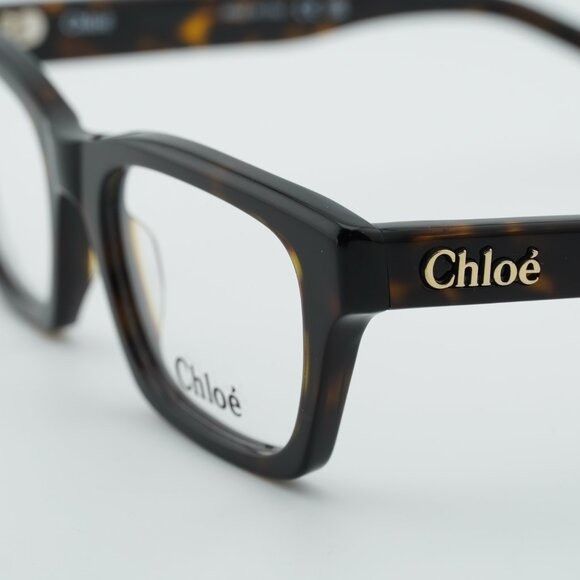 Chloe Chloe CH0242O 002 Eyeglasses Havana 51mm Rectangle Frame Size ONE SIZE - 8 Thumbnail