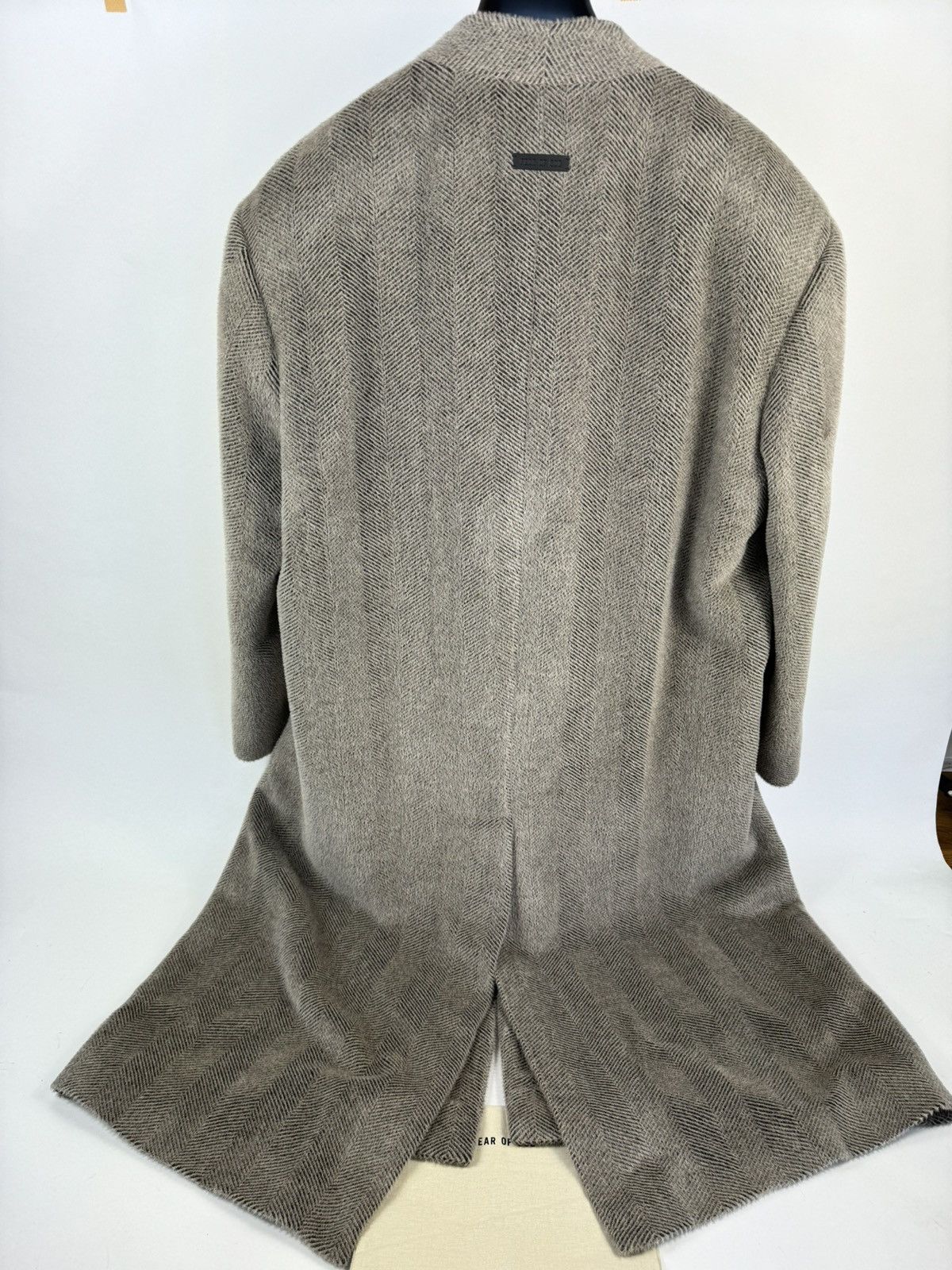 Fear of God OVERSIZED DOUBLE BREASTED HERRINGBONE LAMA WOOL BLEND COAT Size US XL / EU 56 / 4 - 3 Thumbnail
