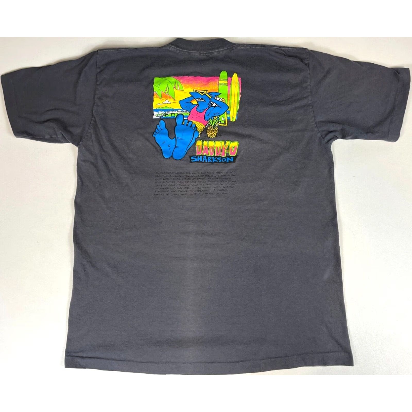 Vintage VINTAGE Maui abd Sons T-Shirt Crew Neck Short Sleeve XL Gray 90s Vintage Beach Surfing Double-Sided Mens Size US XL / EU 56 / 4 - 2 Thumbnail