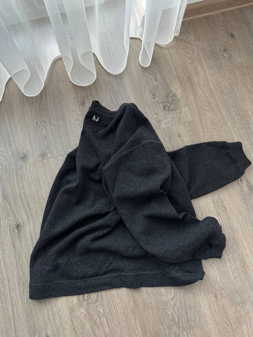 Armani × Vintage Vintage Armani Jeans Navy Gray Sweater Size US XL / EU 56 / 4 - 12 Thumbnail