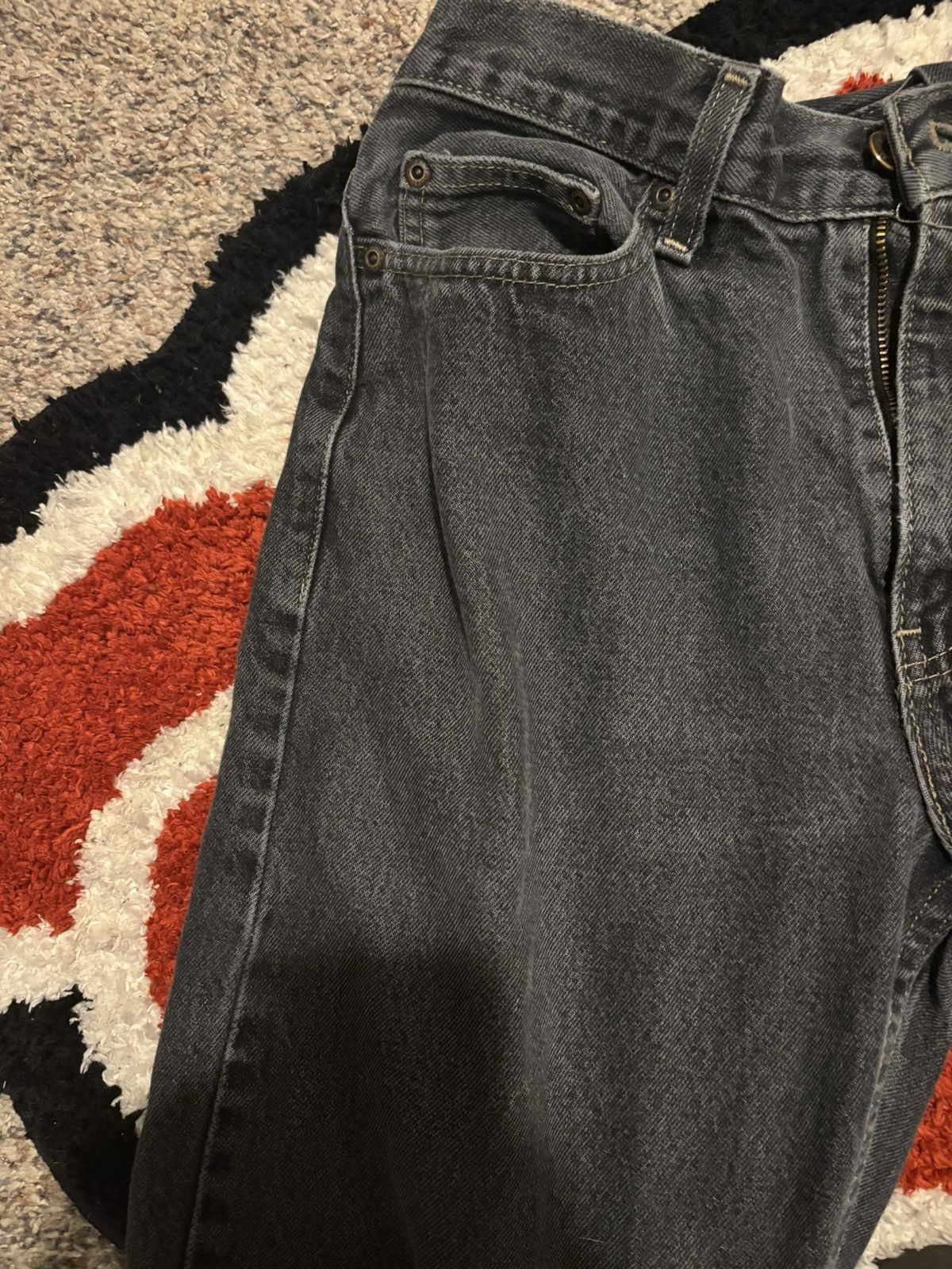 Vintage distressed demin baggy y2k pants Size US 30 / EU 46 - 4 Thumbnail