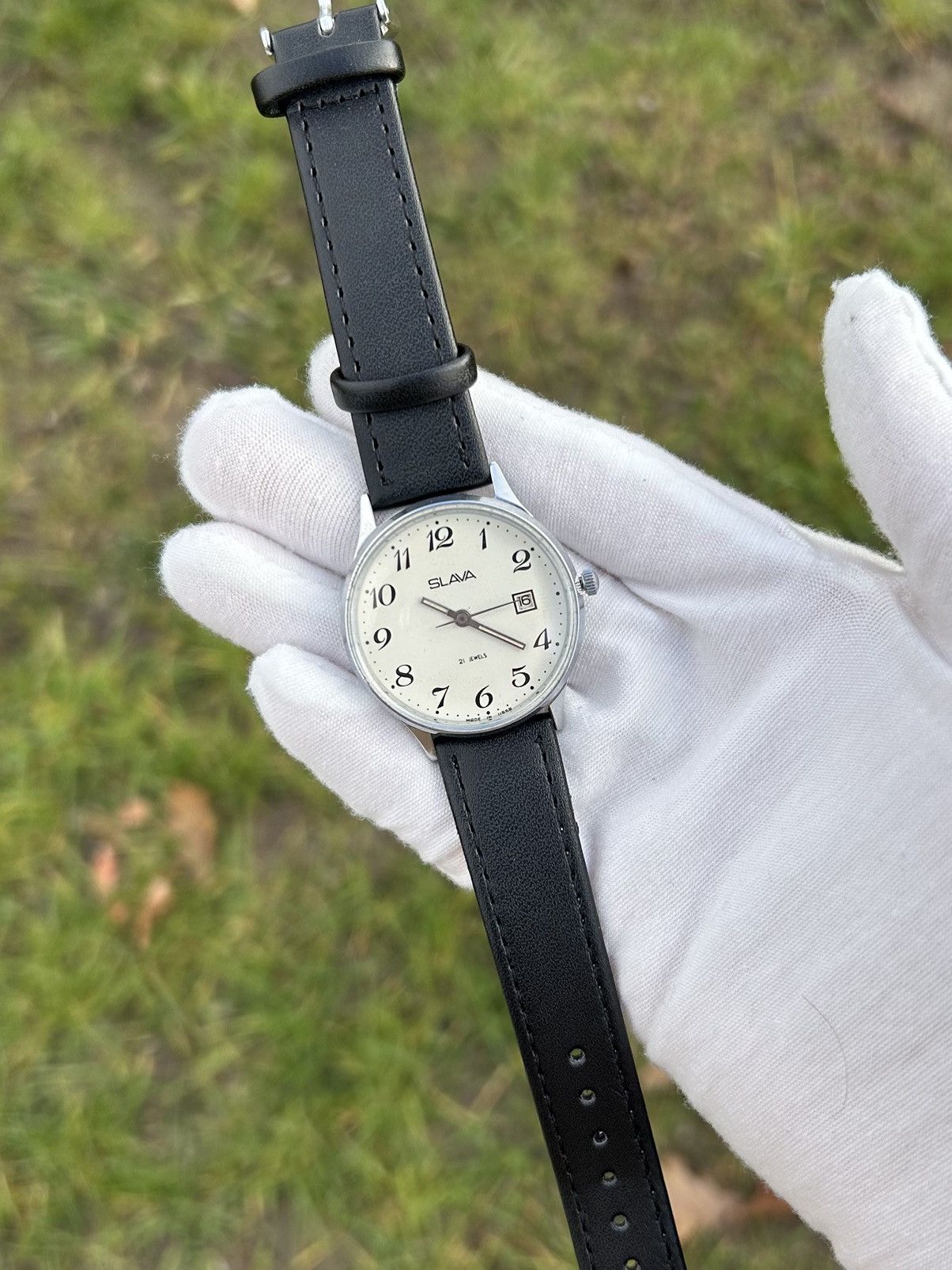 Vintage Vintage Watch Slava Made in USSR Soviet Mechanical 1980s Size ONE SIZE - 18 Thumbnail