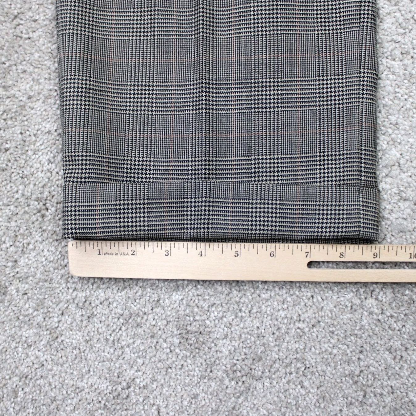 Polo Ralph Lauren VTG Polo University Ralph Lauren Pants Mens 38x30 Gray Wool Pleated Cuffed Dress Pants Front Zipper White Logo Check 90s City Preppy Mens Size US M / EU 48-50 / 2 - 4 Thumbnail