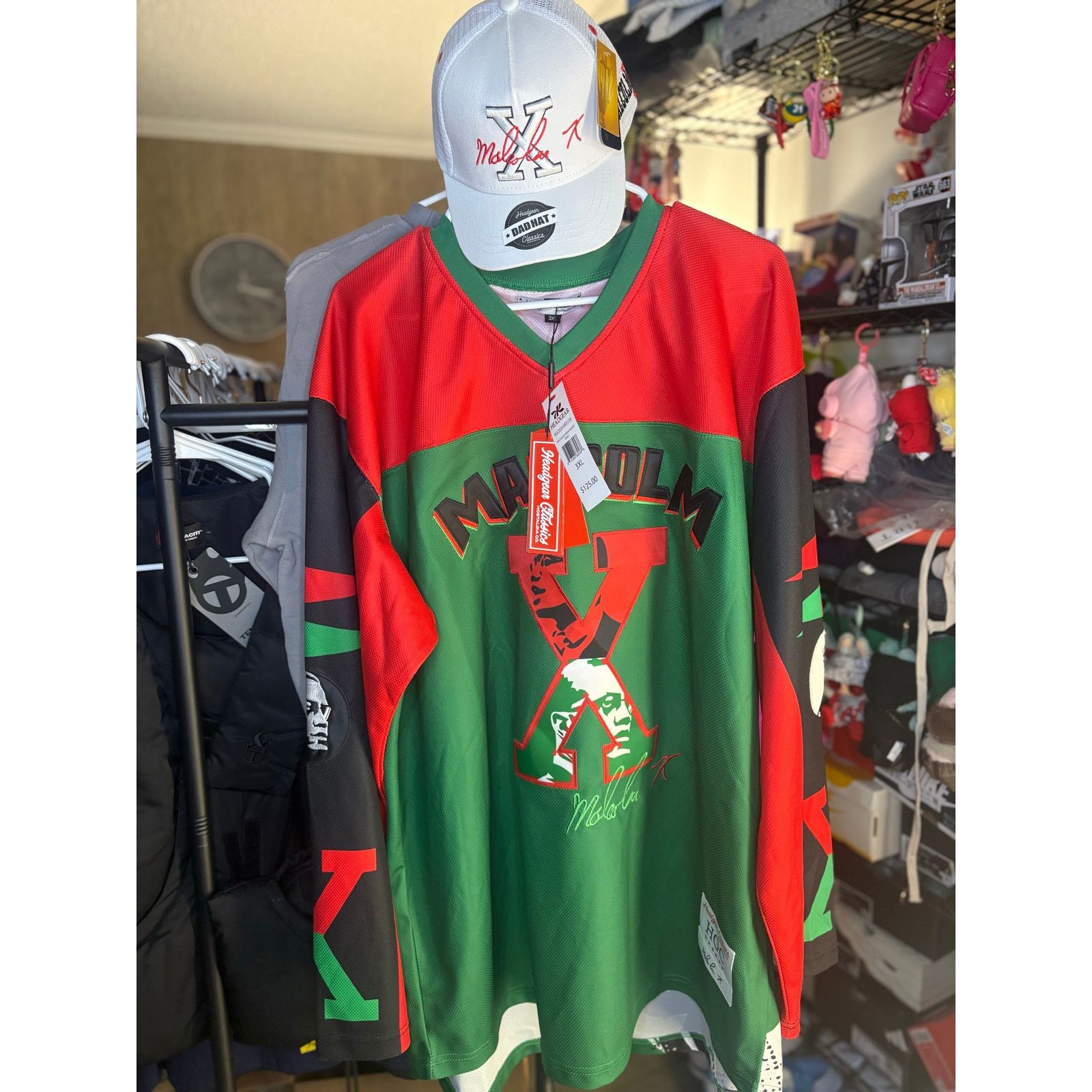 Other NWT 3XL - Malcom X Hockey Jersey by Headgear w/ Matching Hat Size US XXL / EU 58 / 5 - 2 Thumbnail